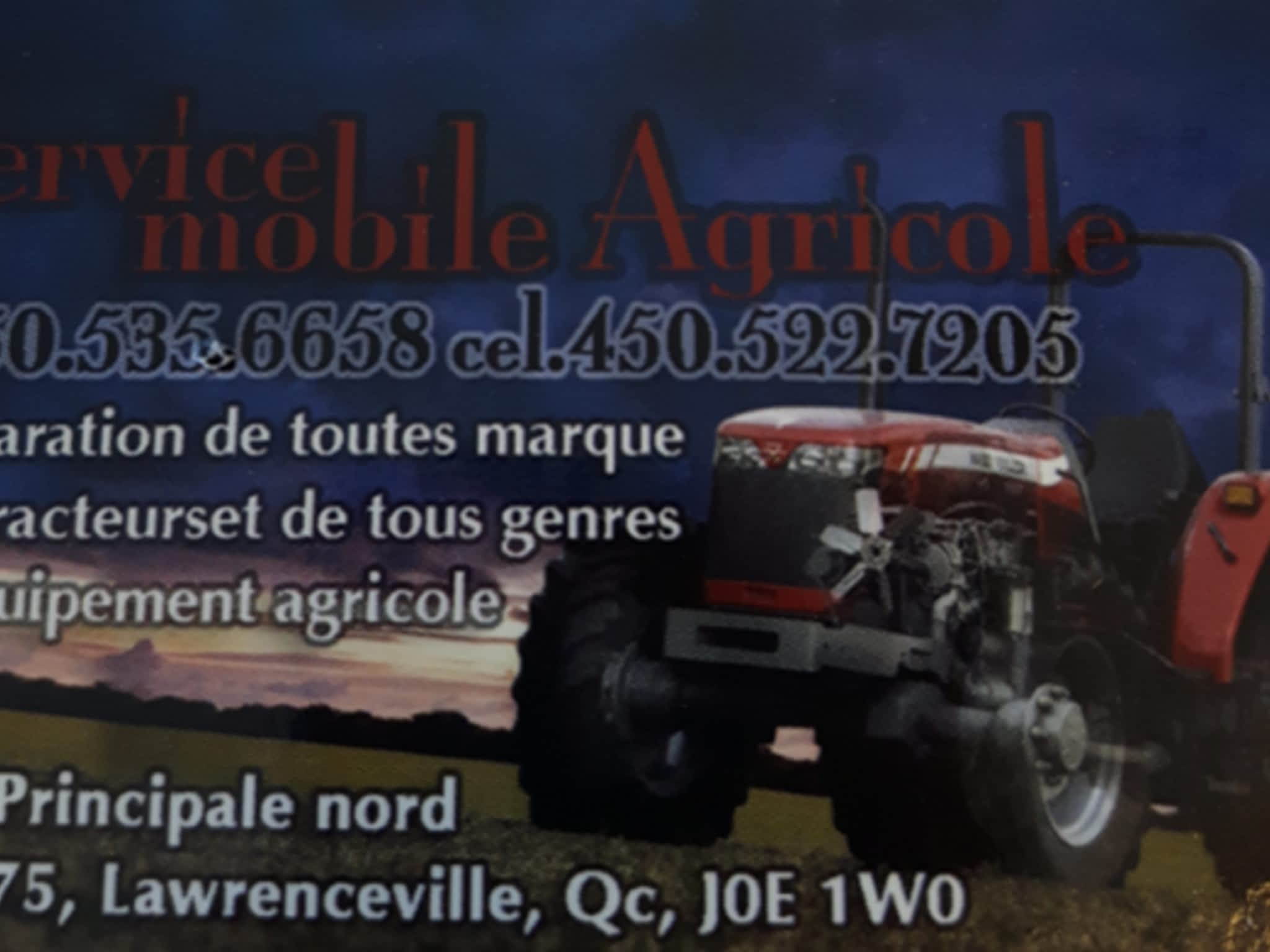 photo Service mobile agricole Mario Jeanson