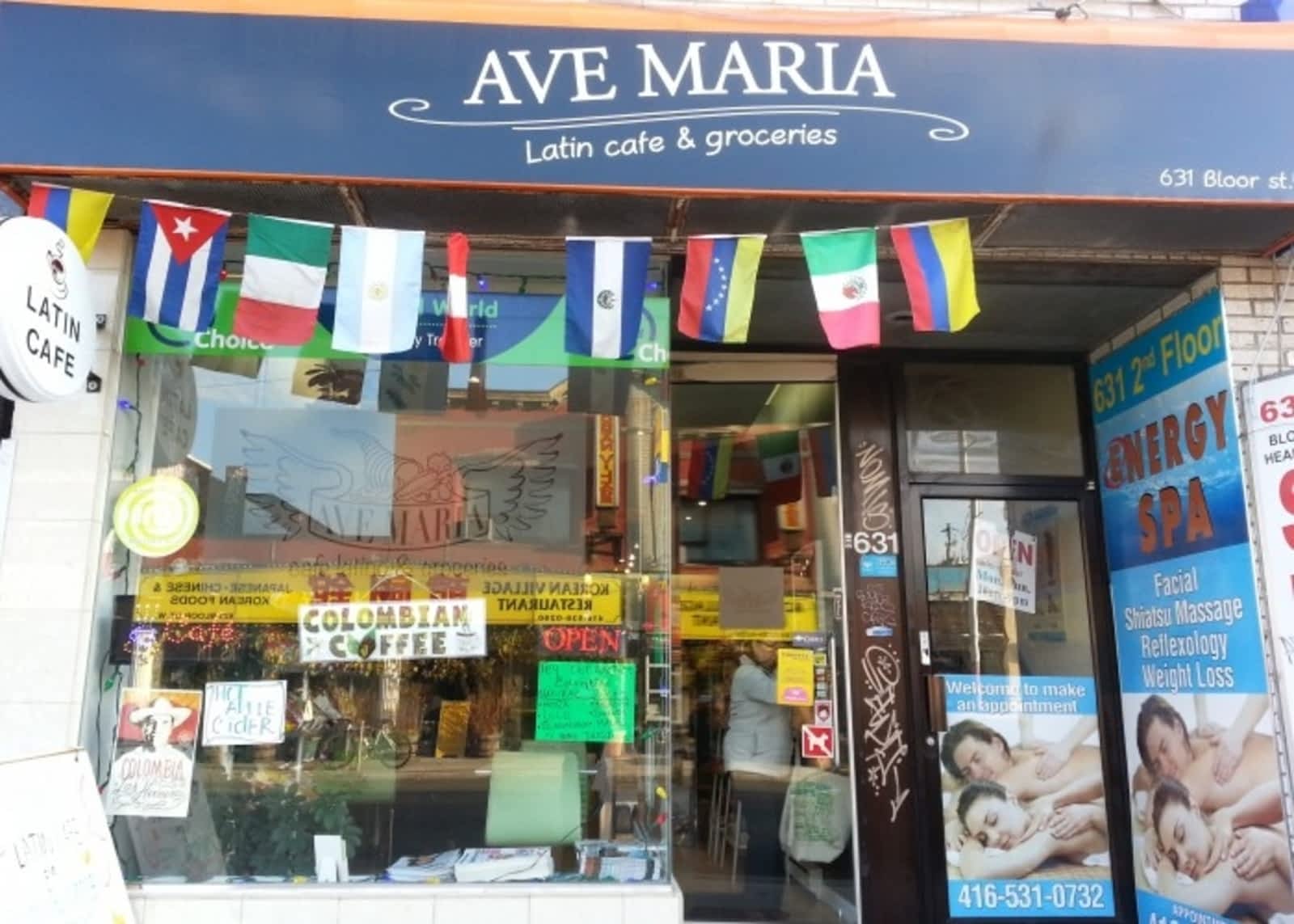 Ave Maria Latin Cafe Menu Hours Prices 631 Bloor St W Toronto On