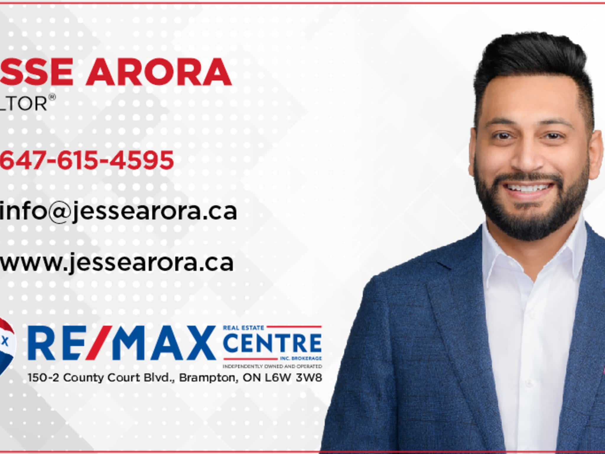 photo Jesse Arora - Re/Max Real Estate Centre