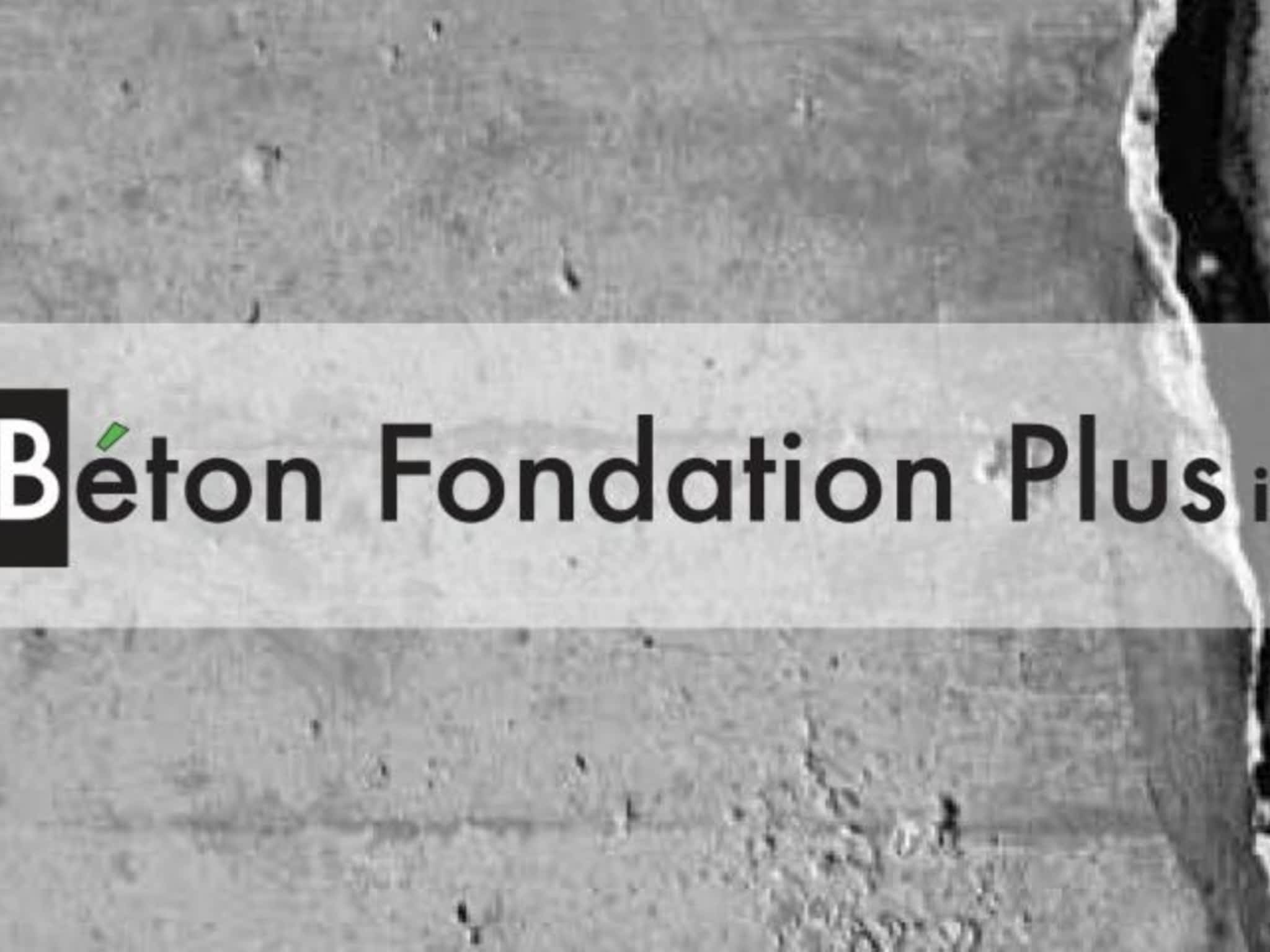 photo Béton Fondation Plus Inc