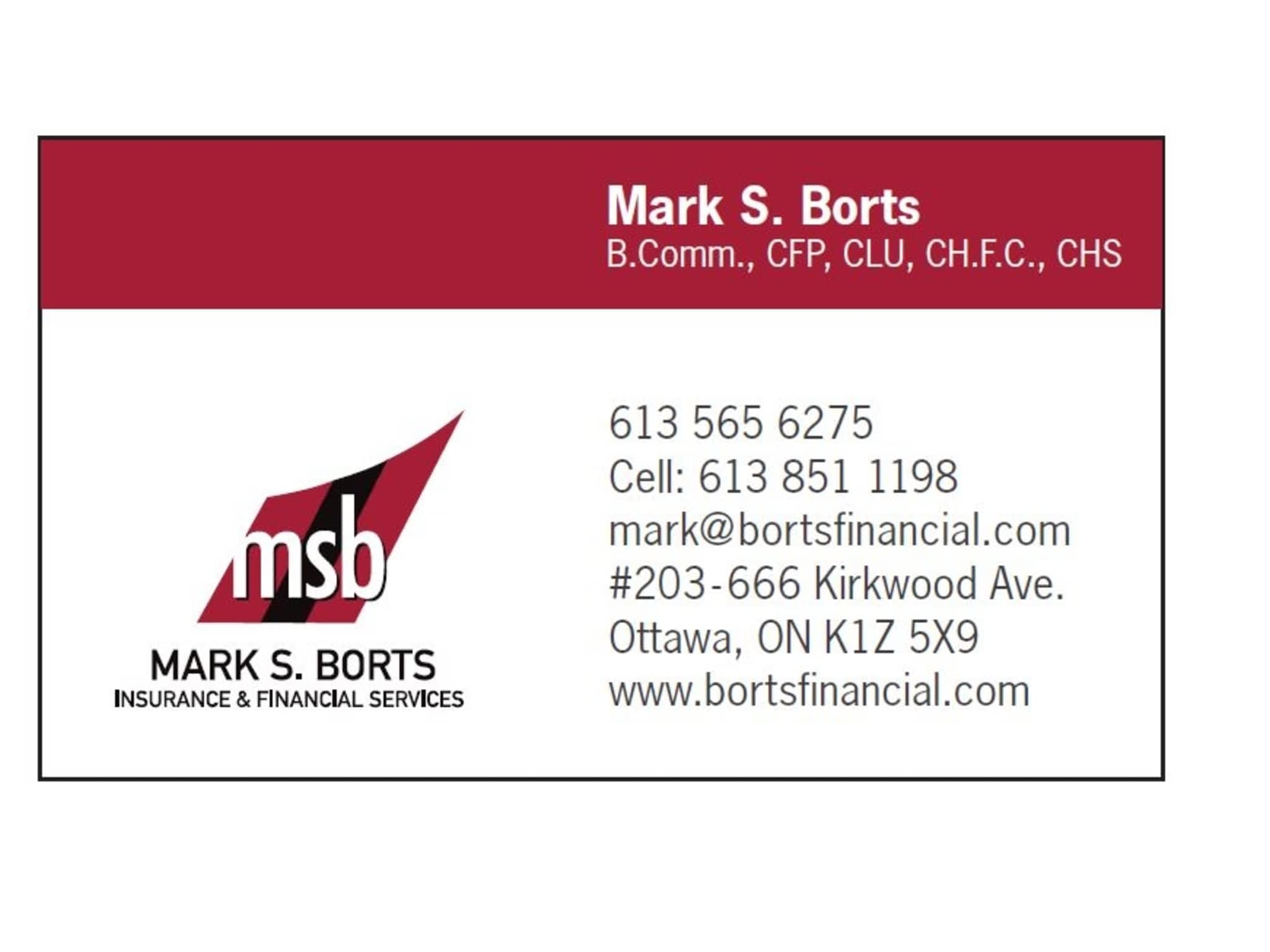photo Mark S Borts Insurance & Financial Services