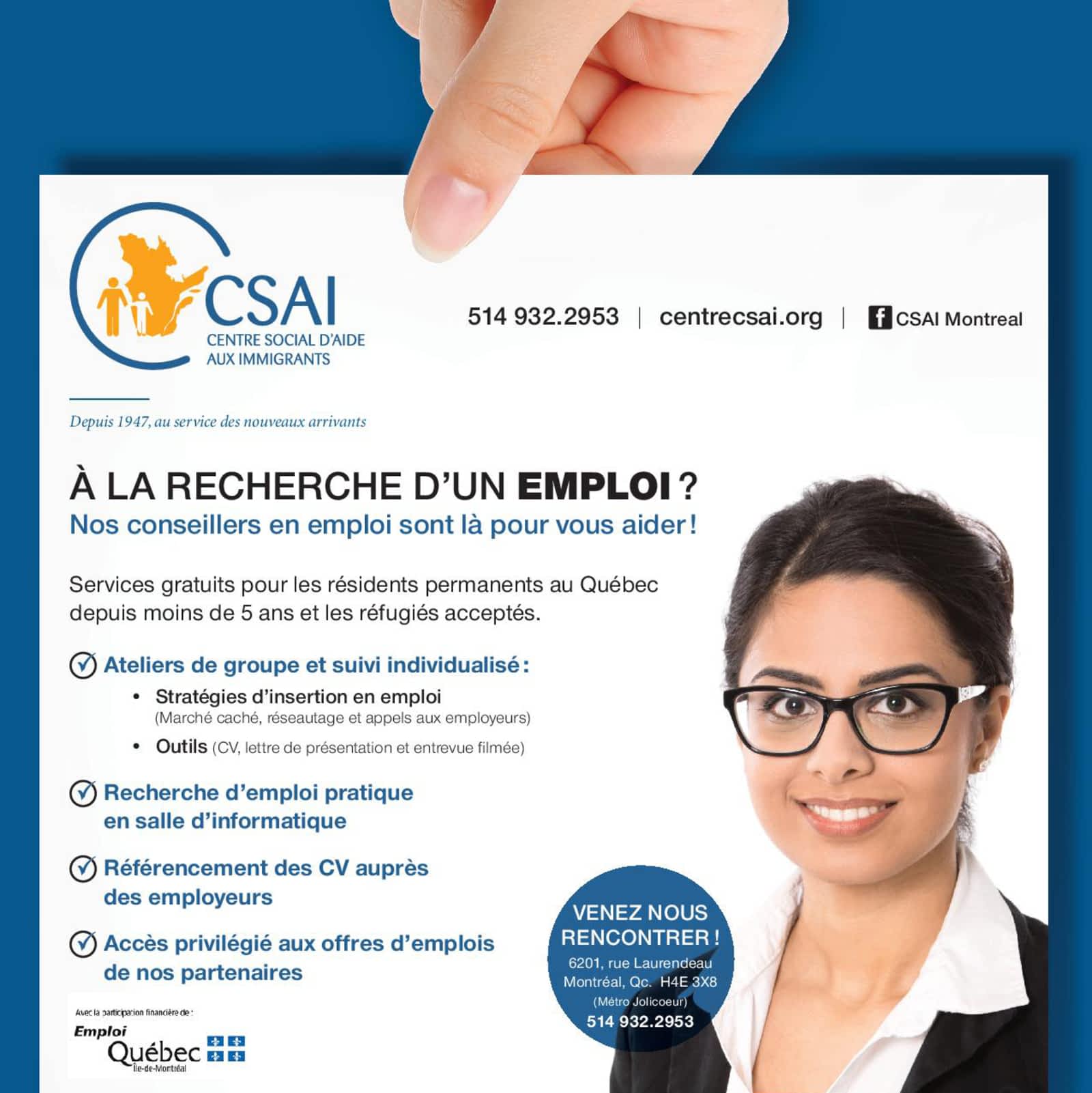 Centre Social D Aide Aux Immigrants Opening Hours 6201 Rue Laurendeau Montreal Qc