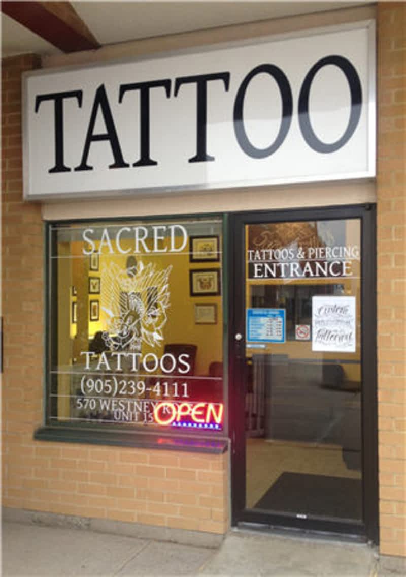 Sacred Tattoos & Piercing - Opening Hours - 570 Westney Rd S, Ajax, ON