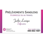 Prélèvements Sanguins Jackie Lavigne - Infirmières et infirmiers