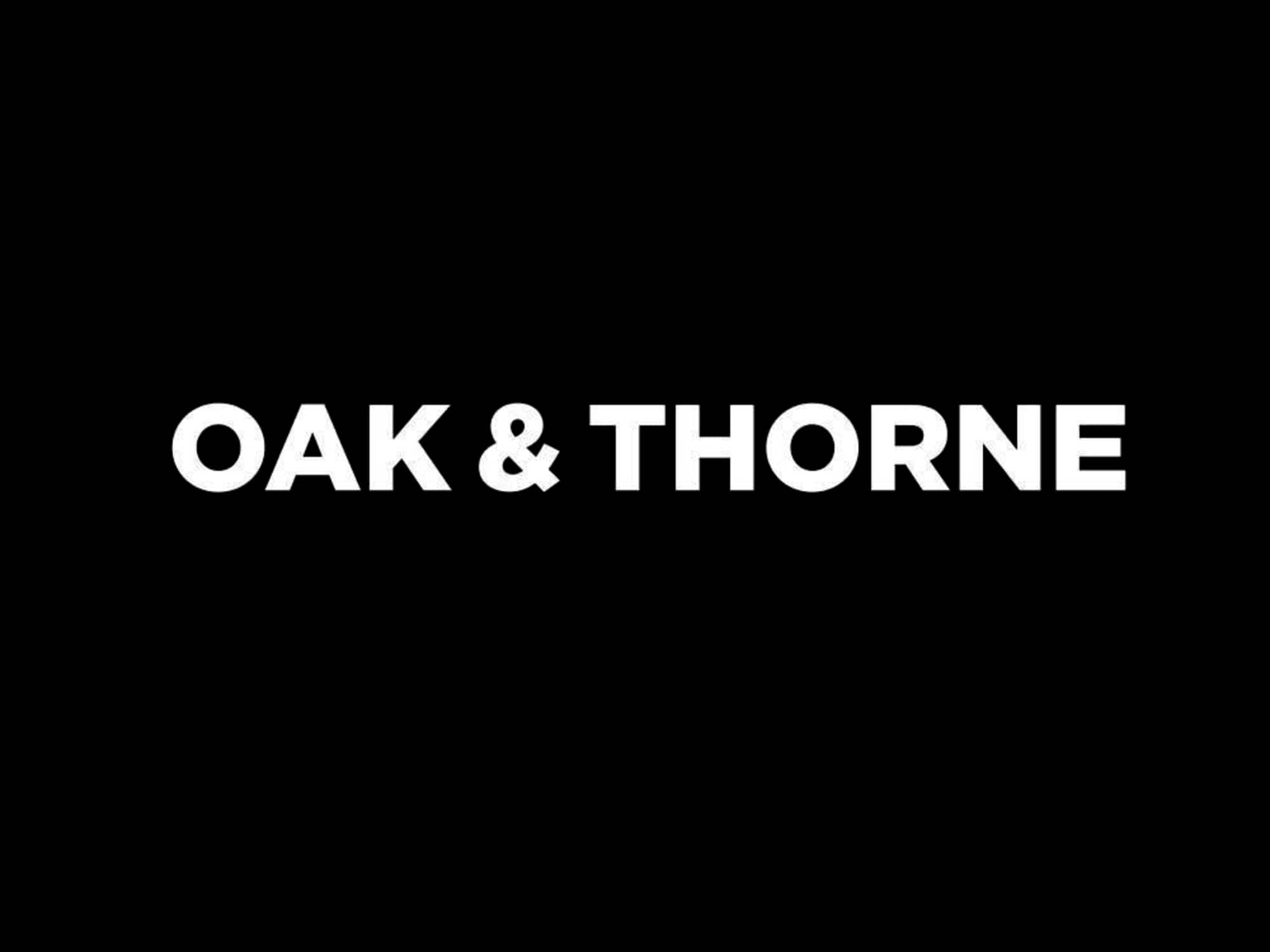 photo Oak & Thorne