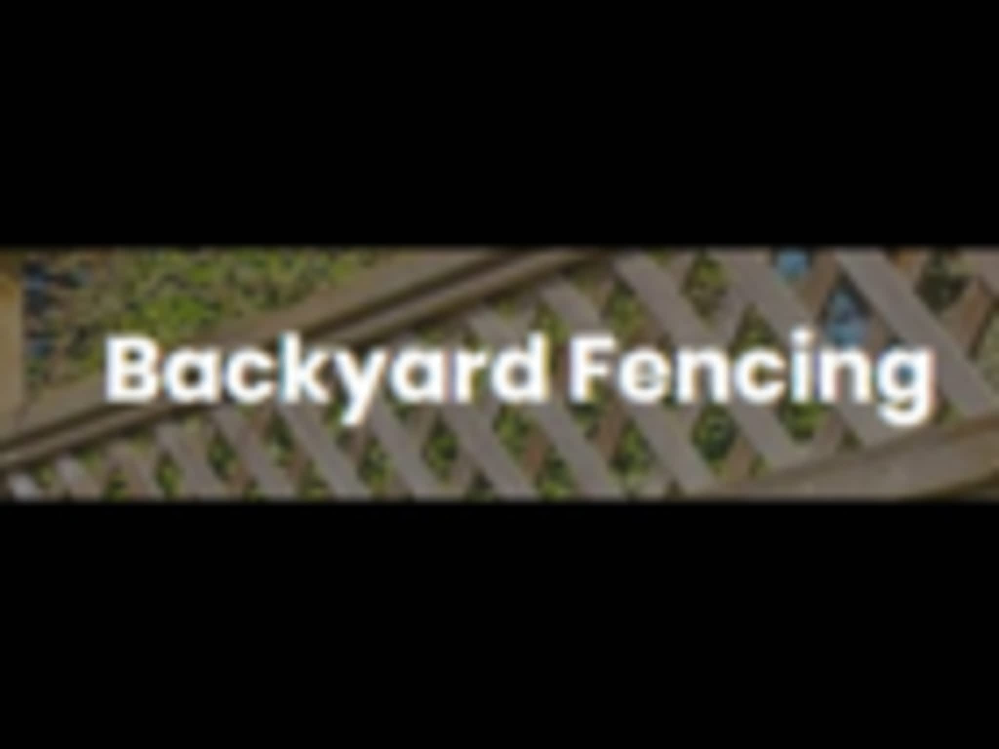 photo Backyard Fencing