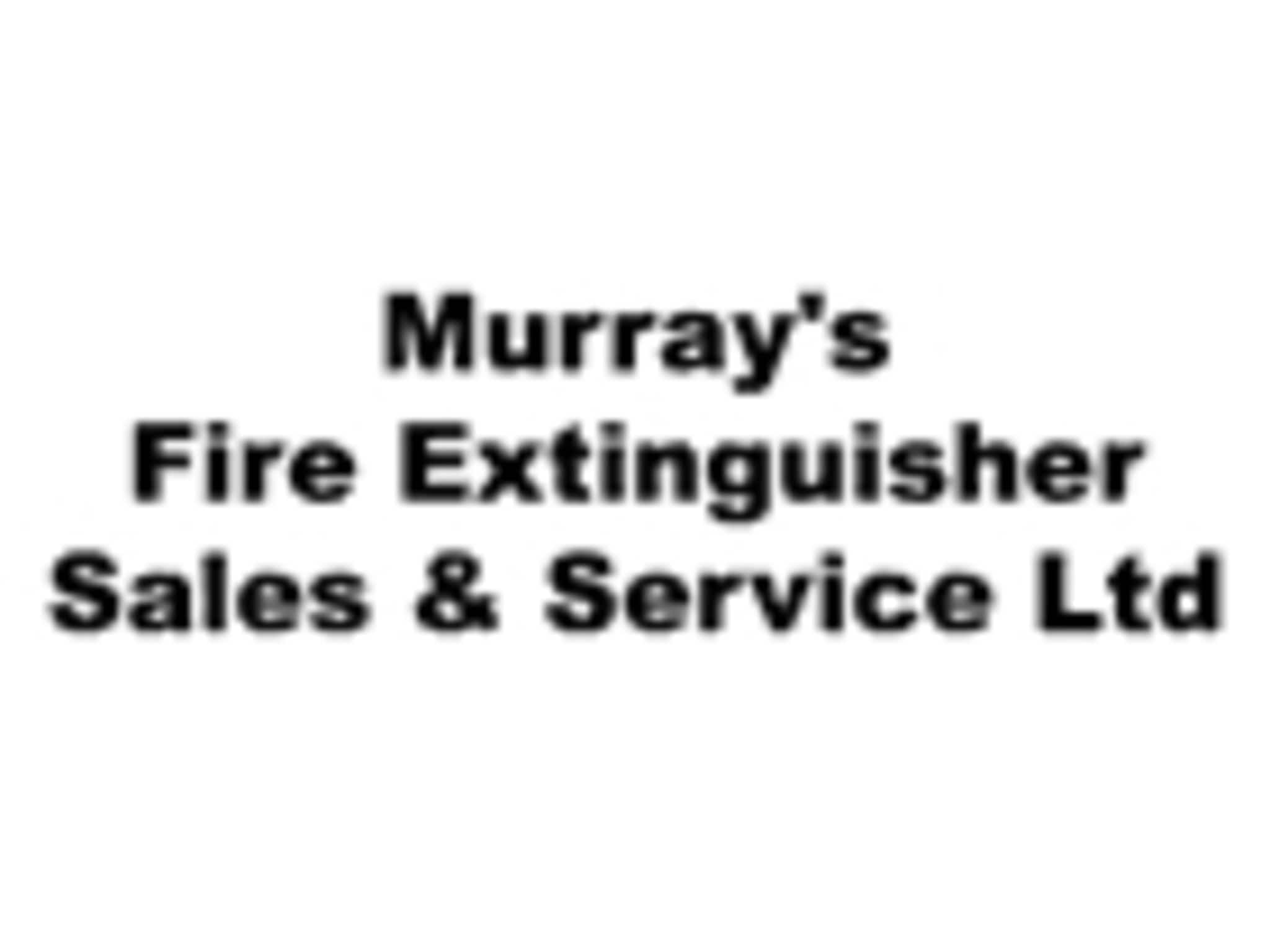 photo Murray's Fire Extinguisher Sales & Service Ltd