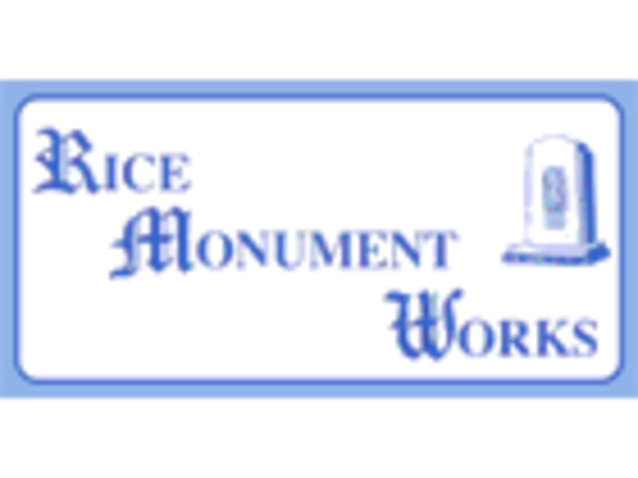 photo Rice Monument Works