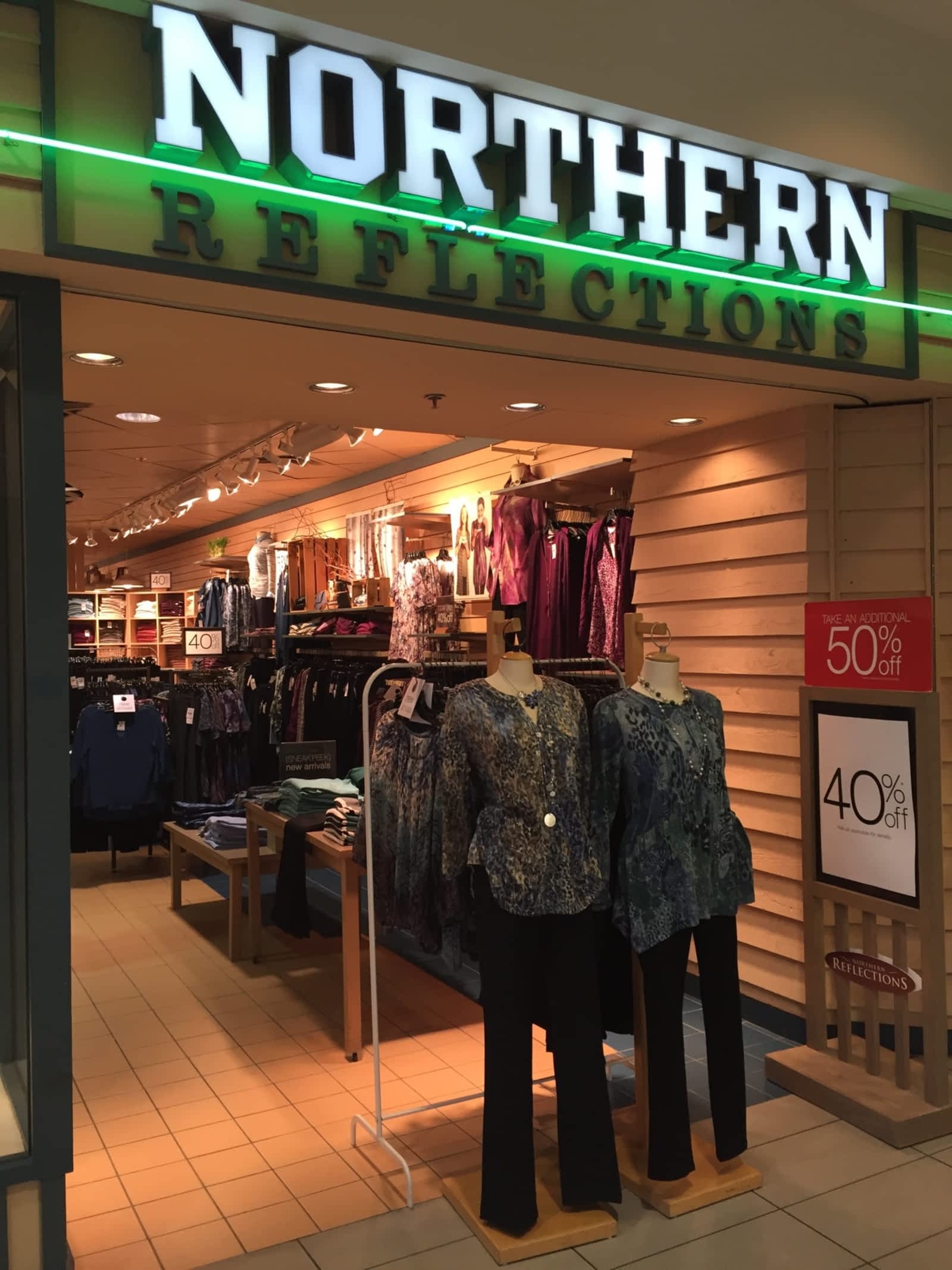 northern reflections clothing store