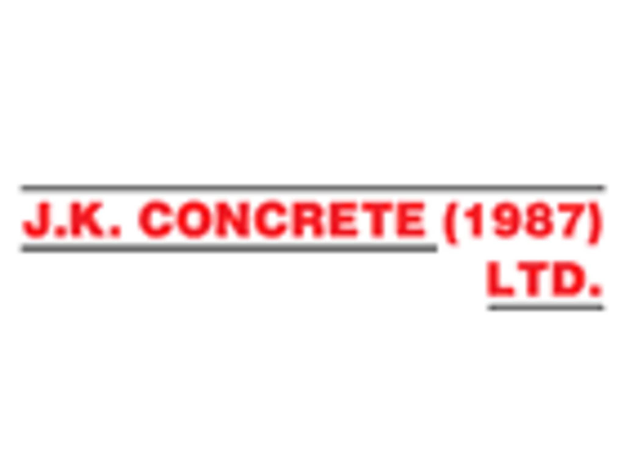 photo J K Concrete (1987) Ltd