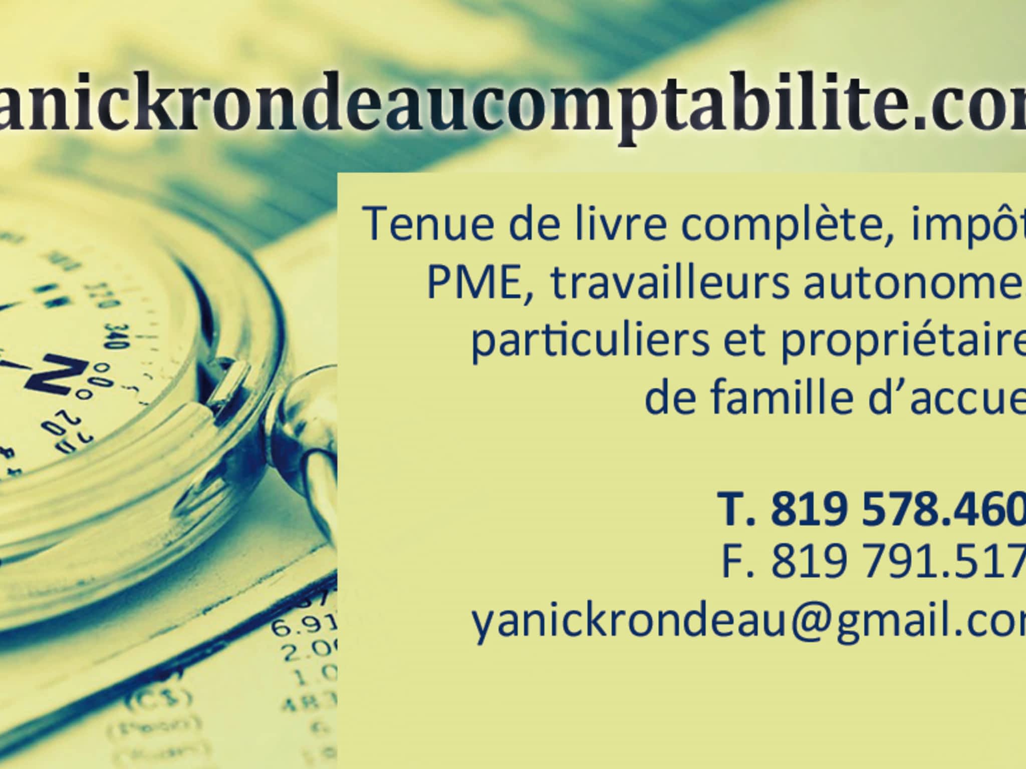 photo Yanick Rondeau Comptabilité