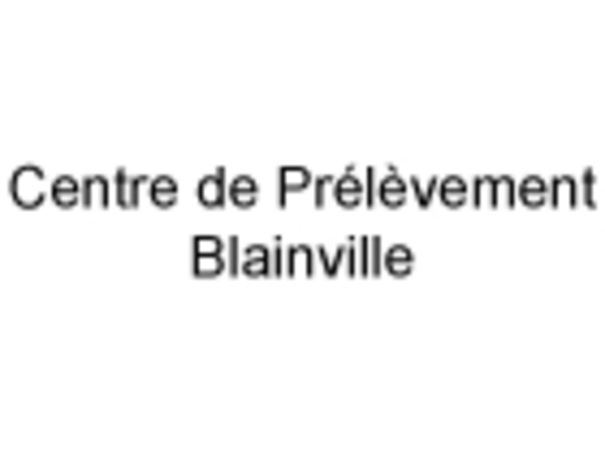 photo Centre de Prélèvement Blainville
