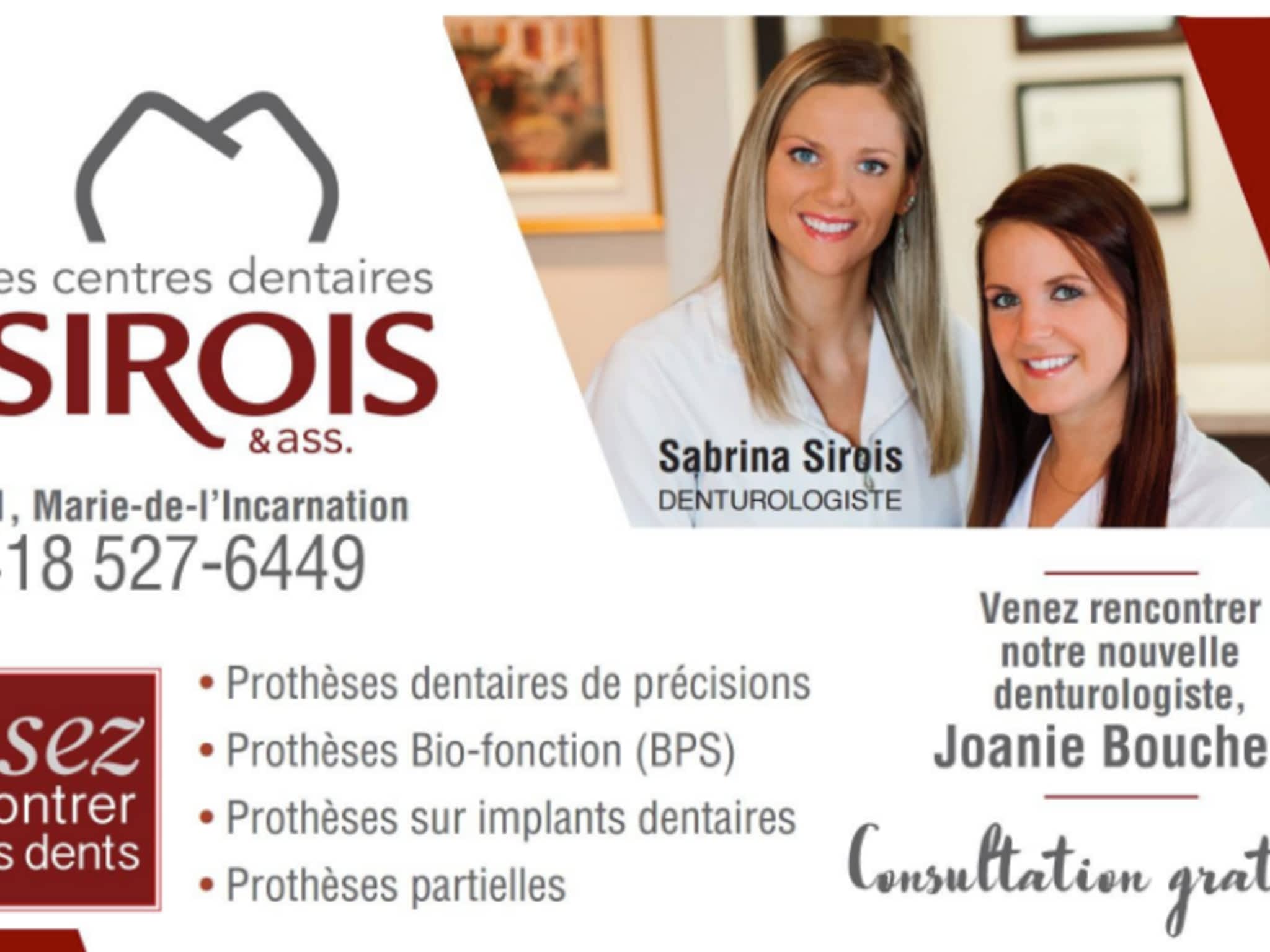 photo Les Centres Dentaires Sirois, Sabrina Sirois denturologiste Limoilou