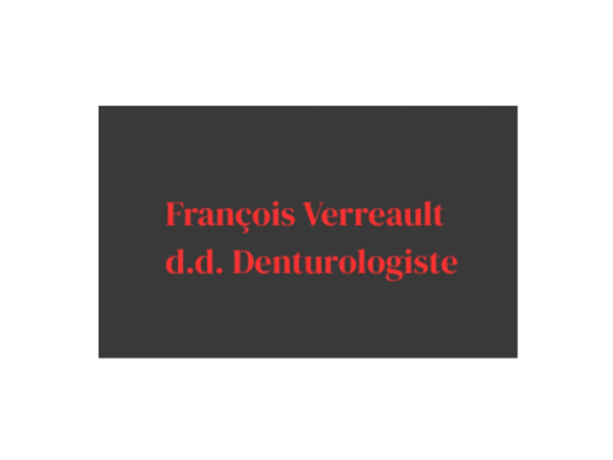 photo François Verreault Denturologiste
