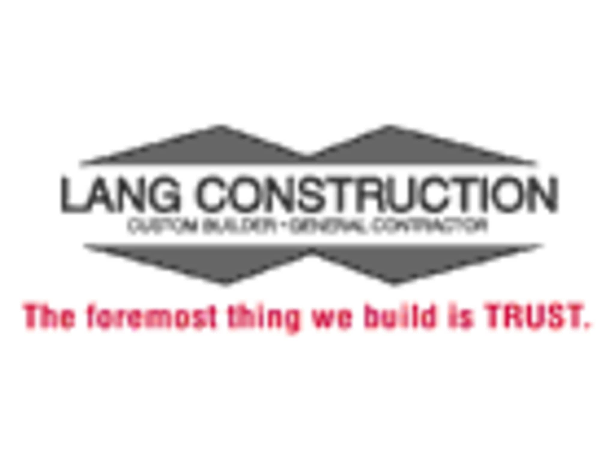 photo Lang Construction