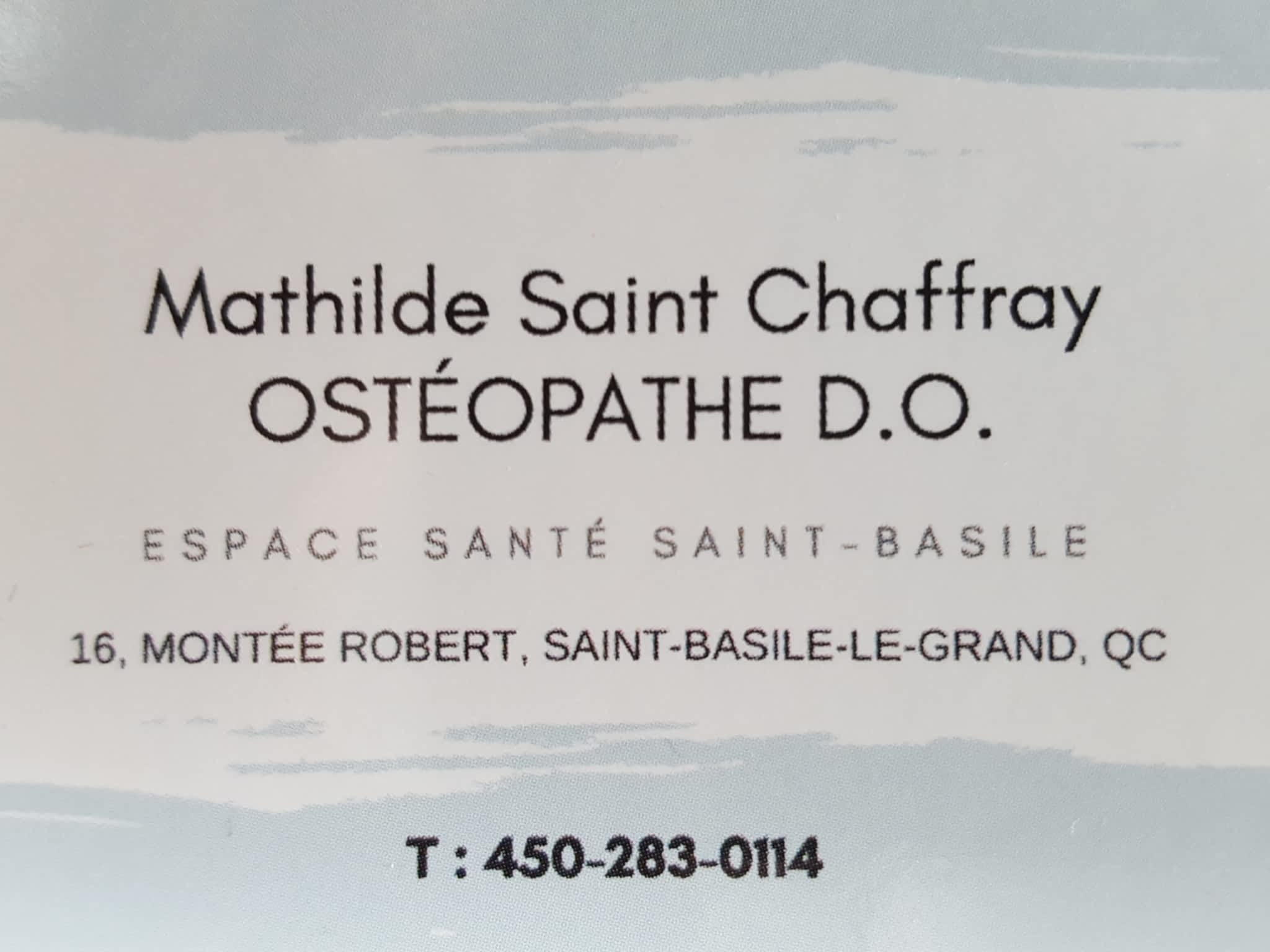 photo Ostéopathie Mathilde Saint Chaffray D.O.