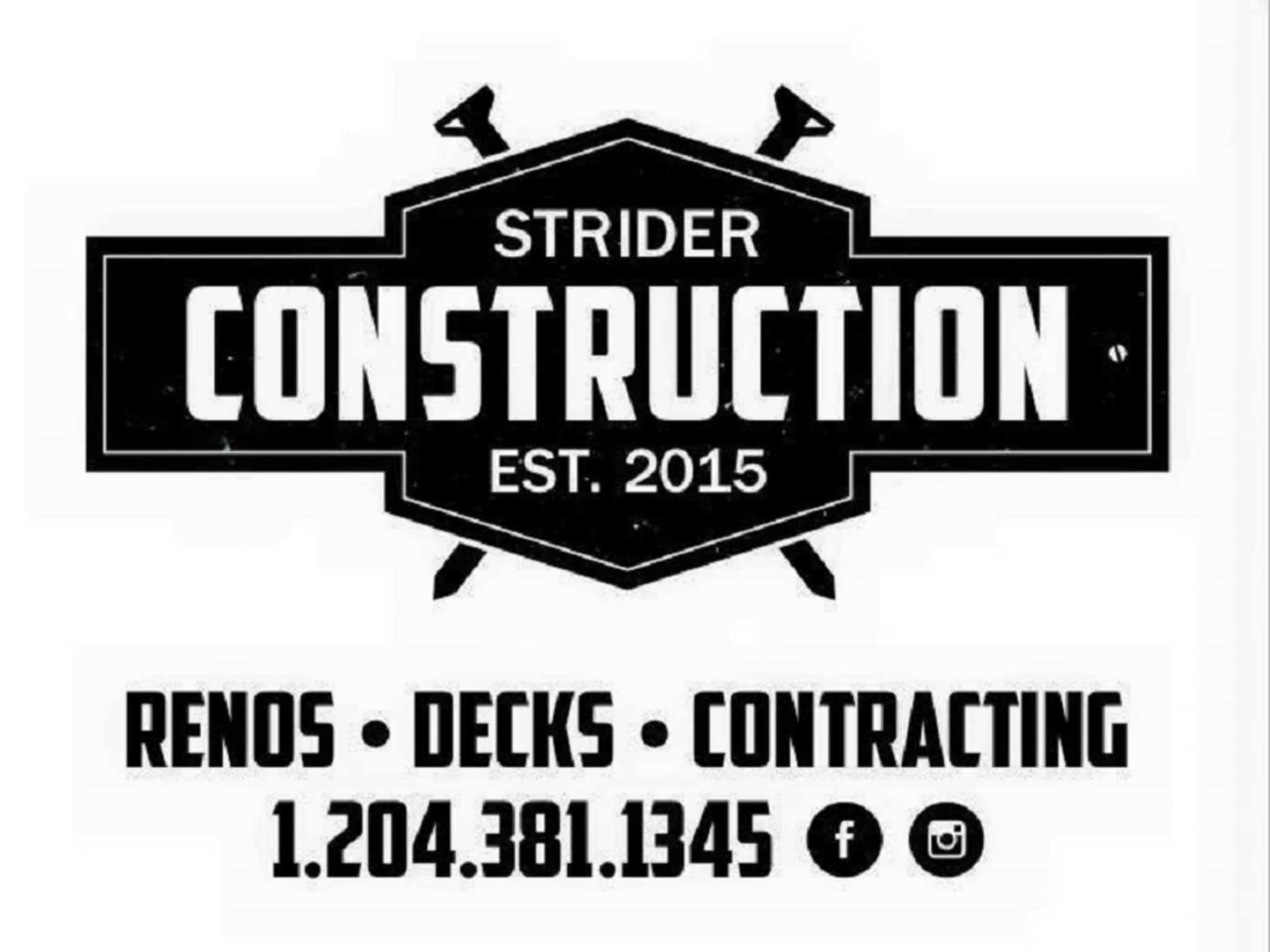 photo Strider Construction