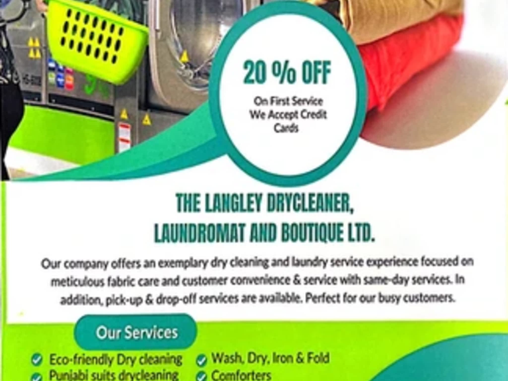 photo The Langley Drycleaner Laundromat & Boutique Ltd