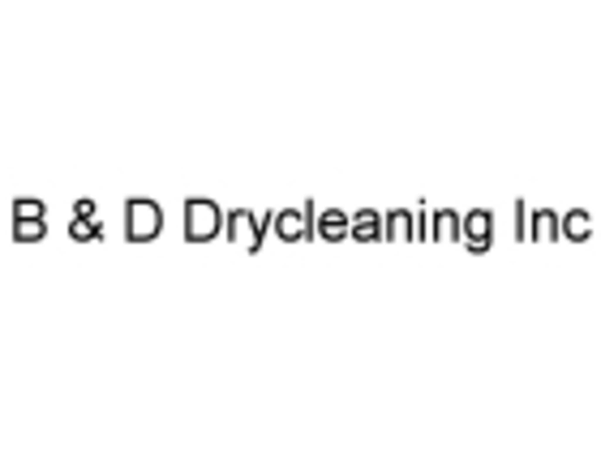 photo B & D Drycleaning Inc
