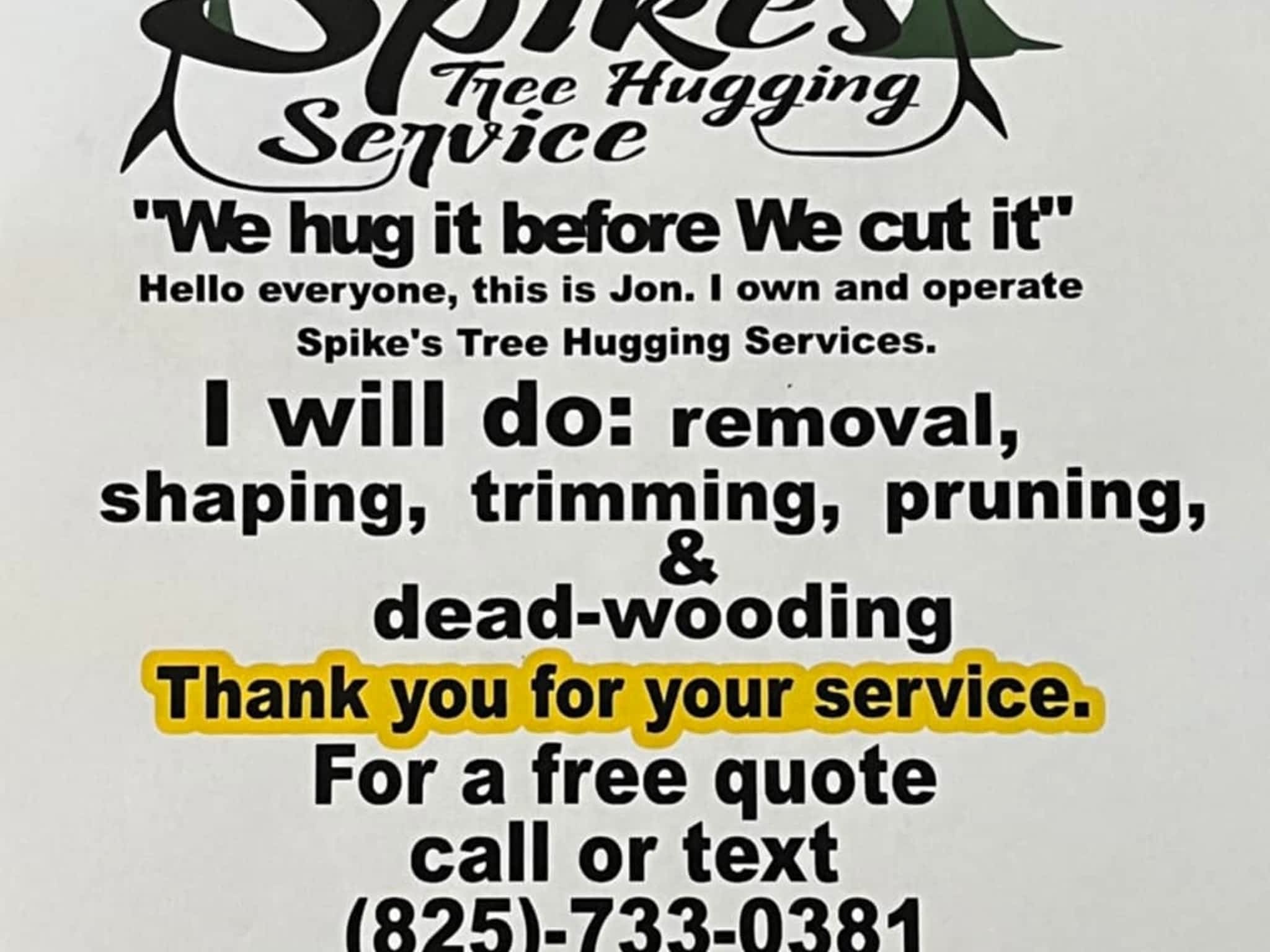 photo Spikes Tree Hugging Services