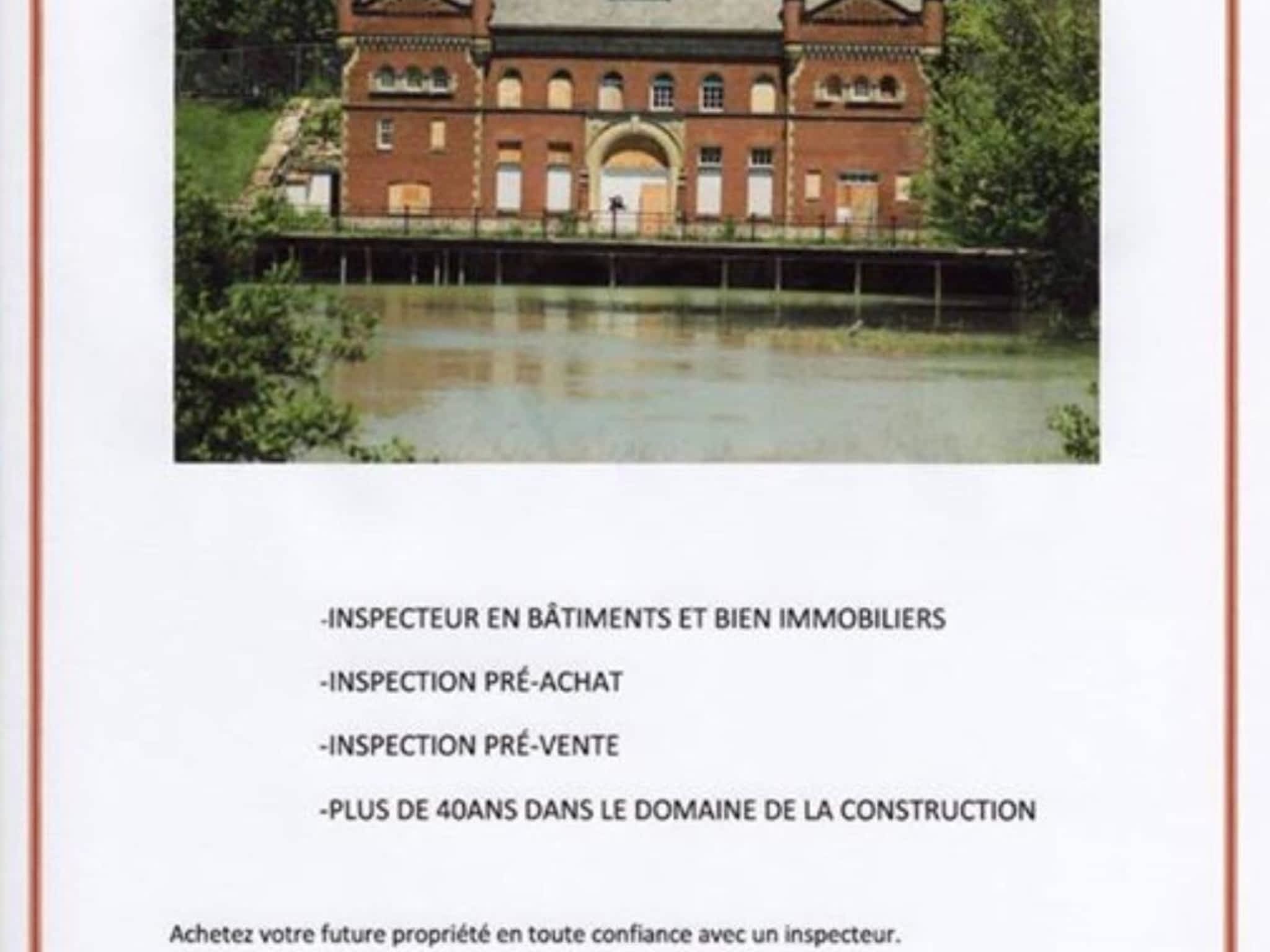 photo Construction & Inspection Gilles Arsenault Inc