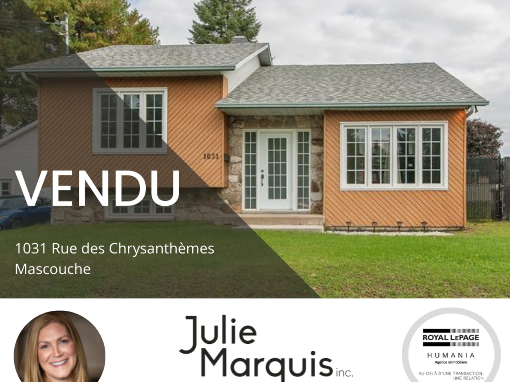 photo Julie Marquis, Royal LePage Blanc & Noir - Courtier immobilier Sainte-Thérèse