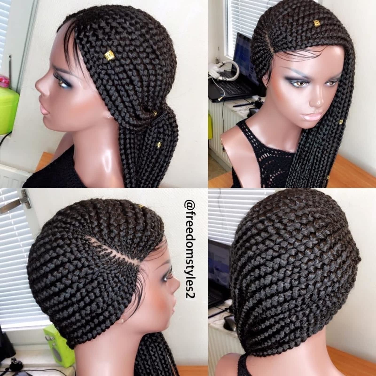 short white curly wig