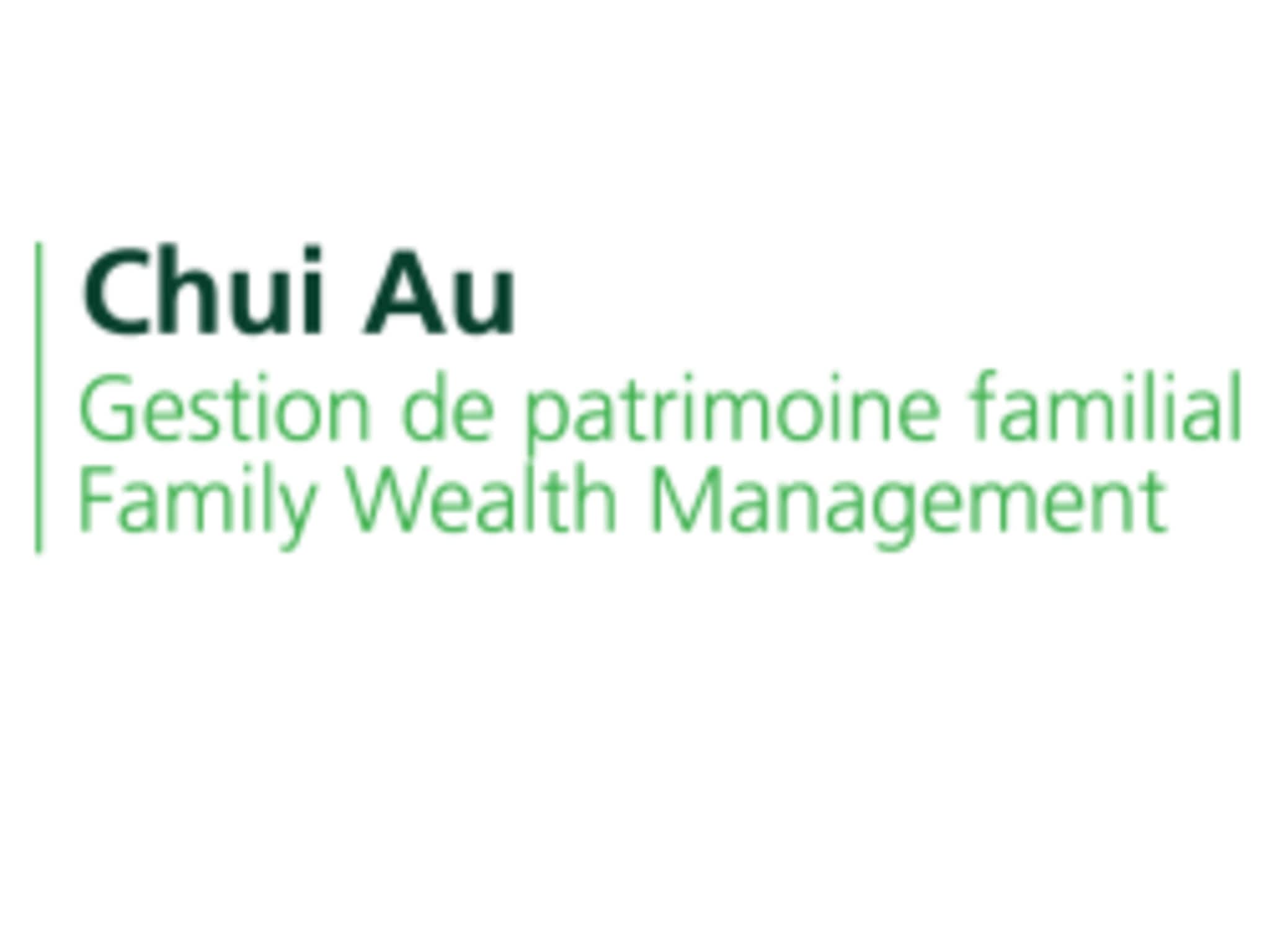 photo Chui Au Family Wealth Management - TD Wealth Private Investment Advice