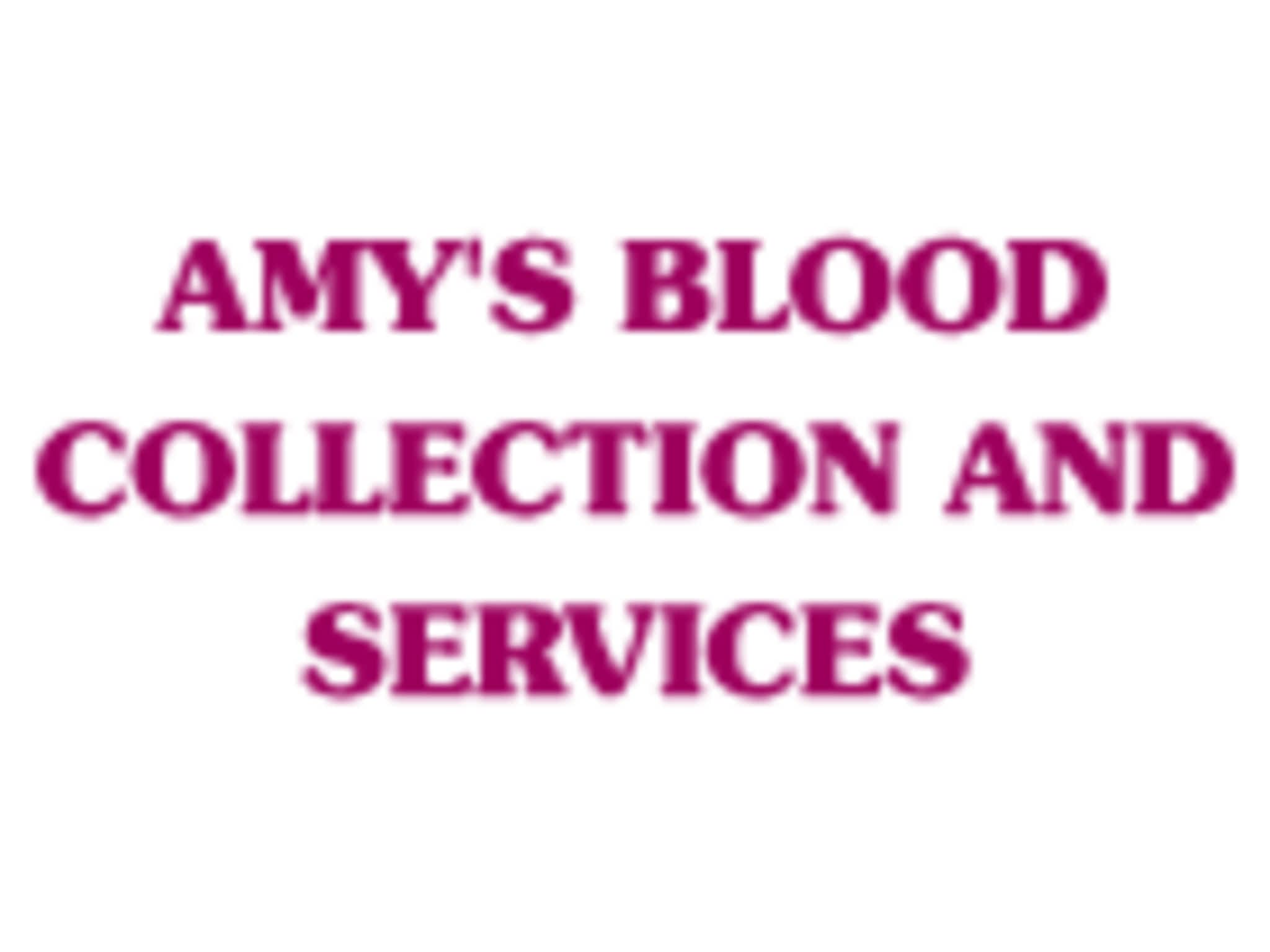 photo Amy's Blood Collection and Services