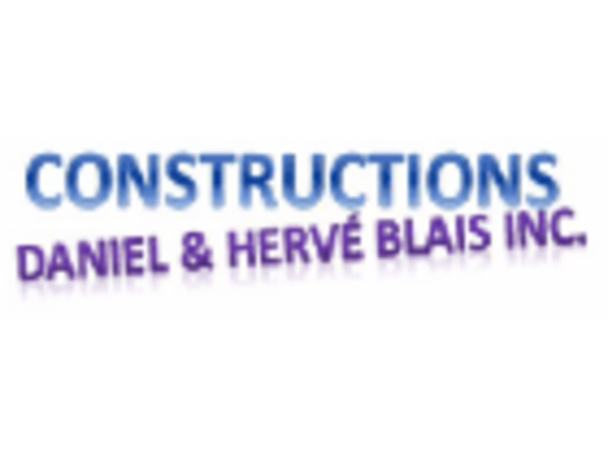 photo CONSTRUCTIONS DANIEL & HERVÉ BLAIS INC