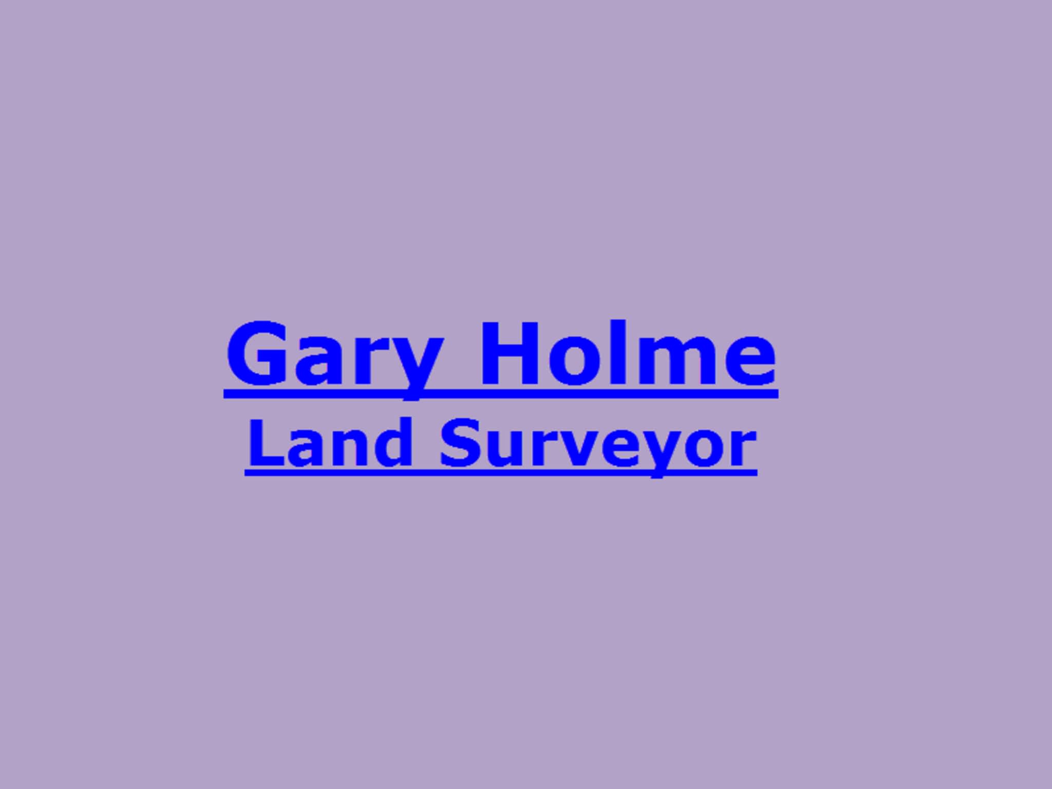 photo Gary Holme BC Land Surveyor Co