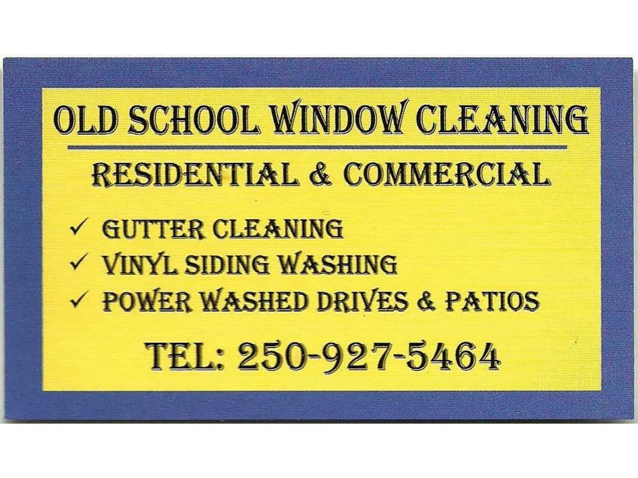 photo Old School Window Cleaning