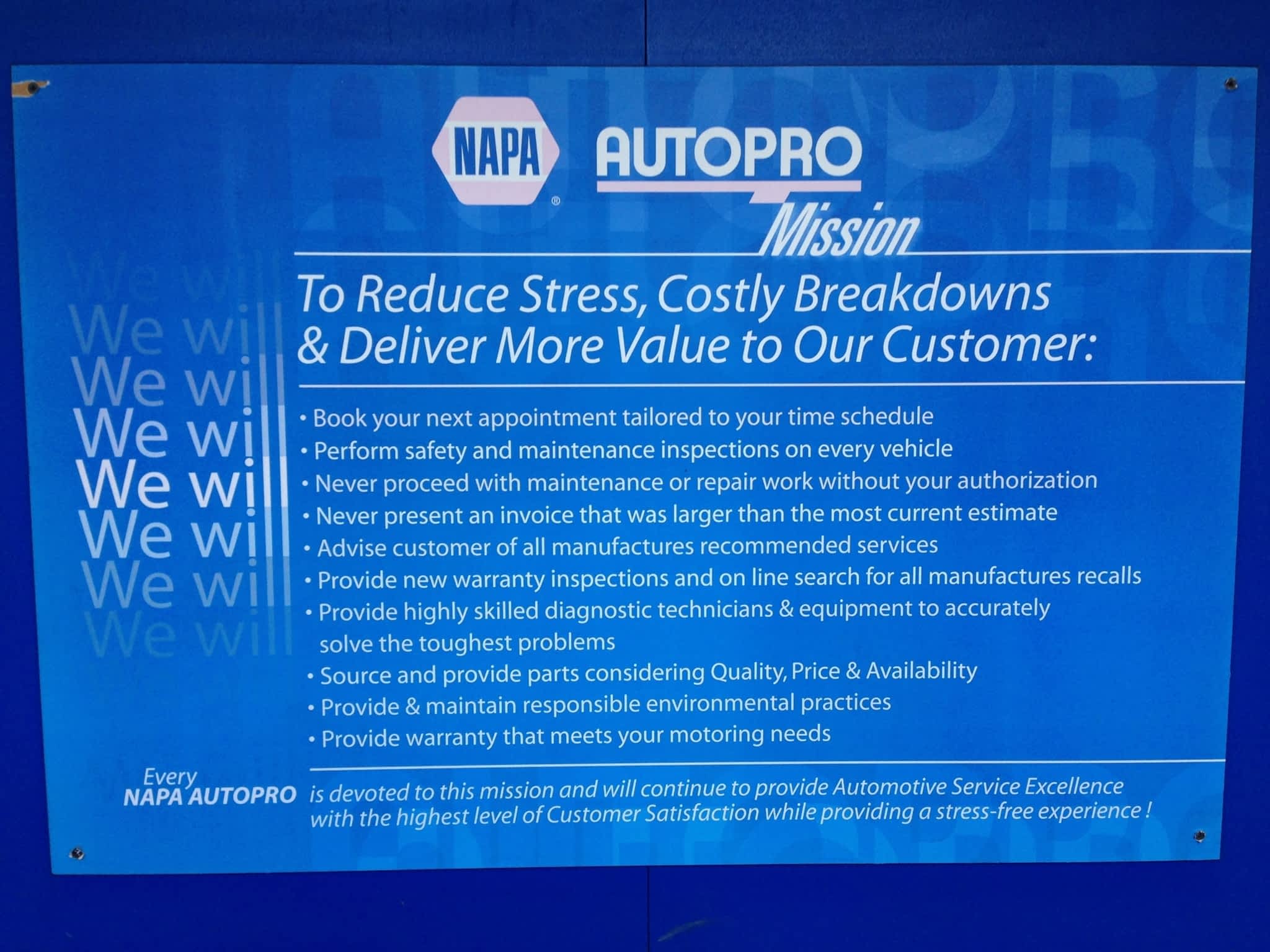 photo NAPA AUTOPRO - Steve's Auto Repair