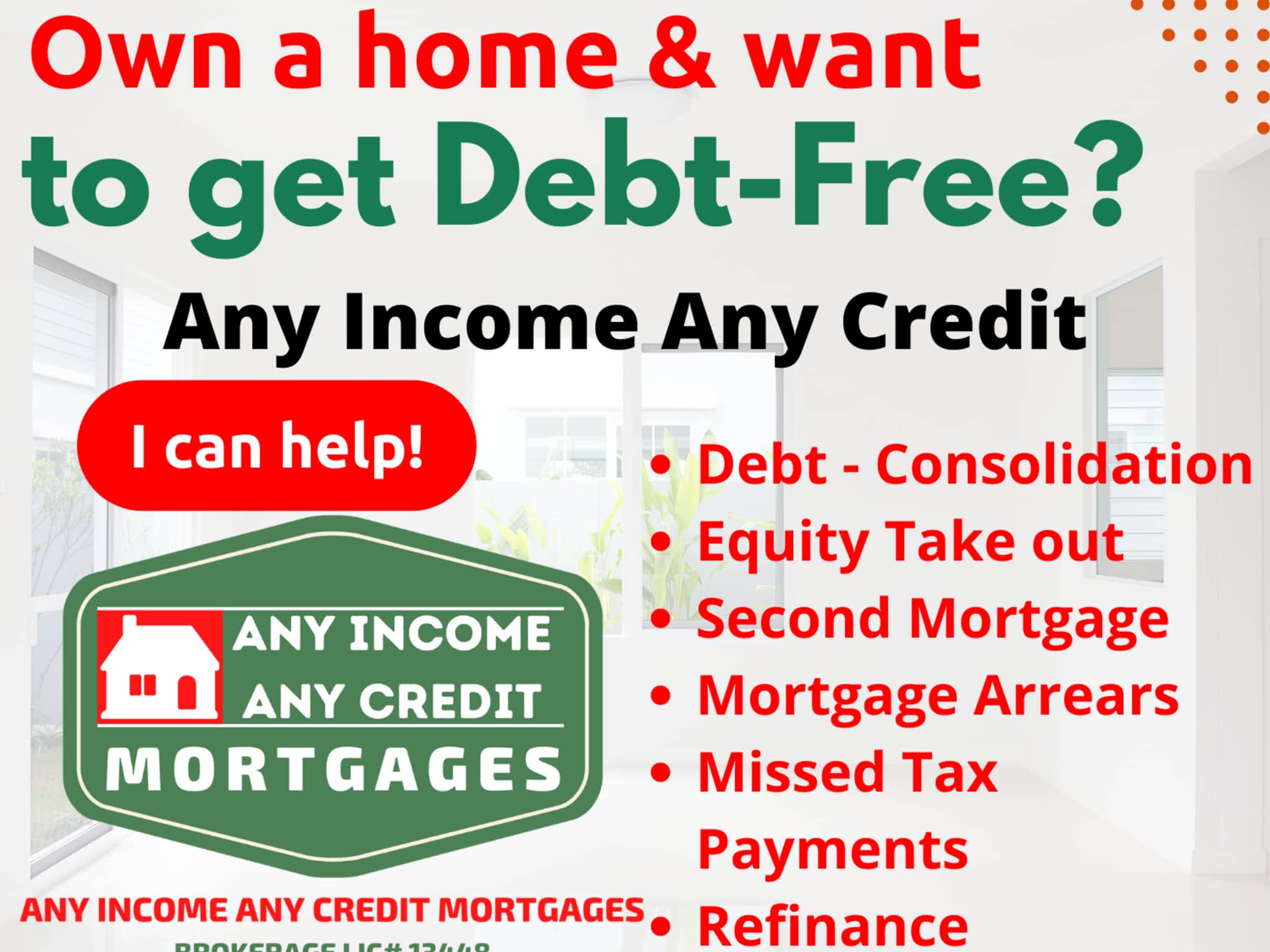 photo Any Income Any Credit Mortgages
