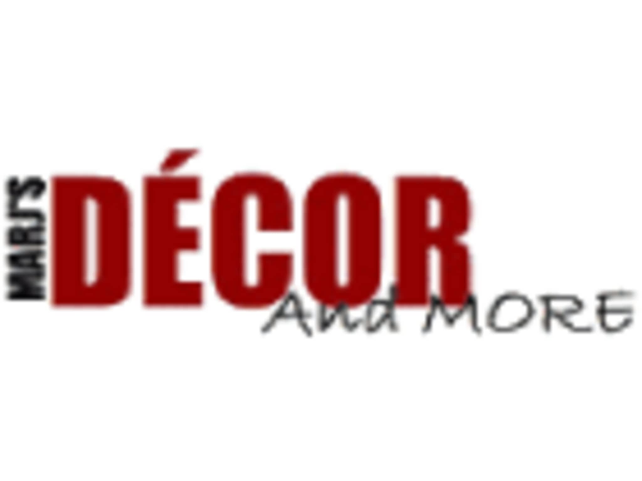 photo Marj's Decor & More