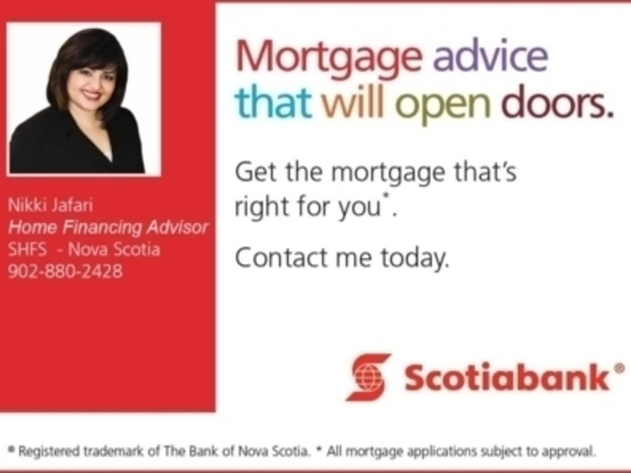 photo Nikki Jafari - Mortgage Specialist Scotiabank