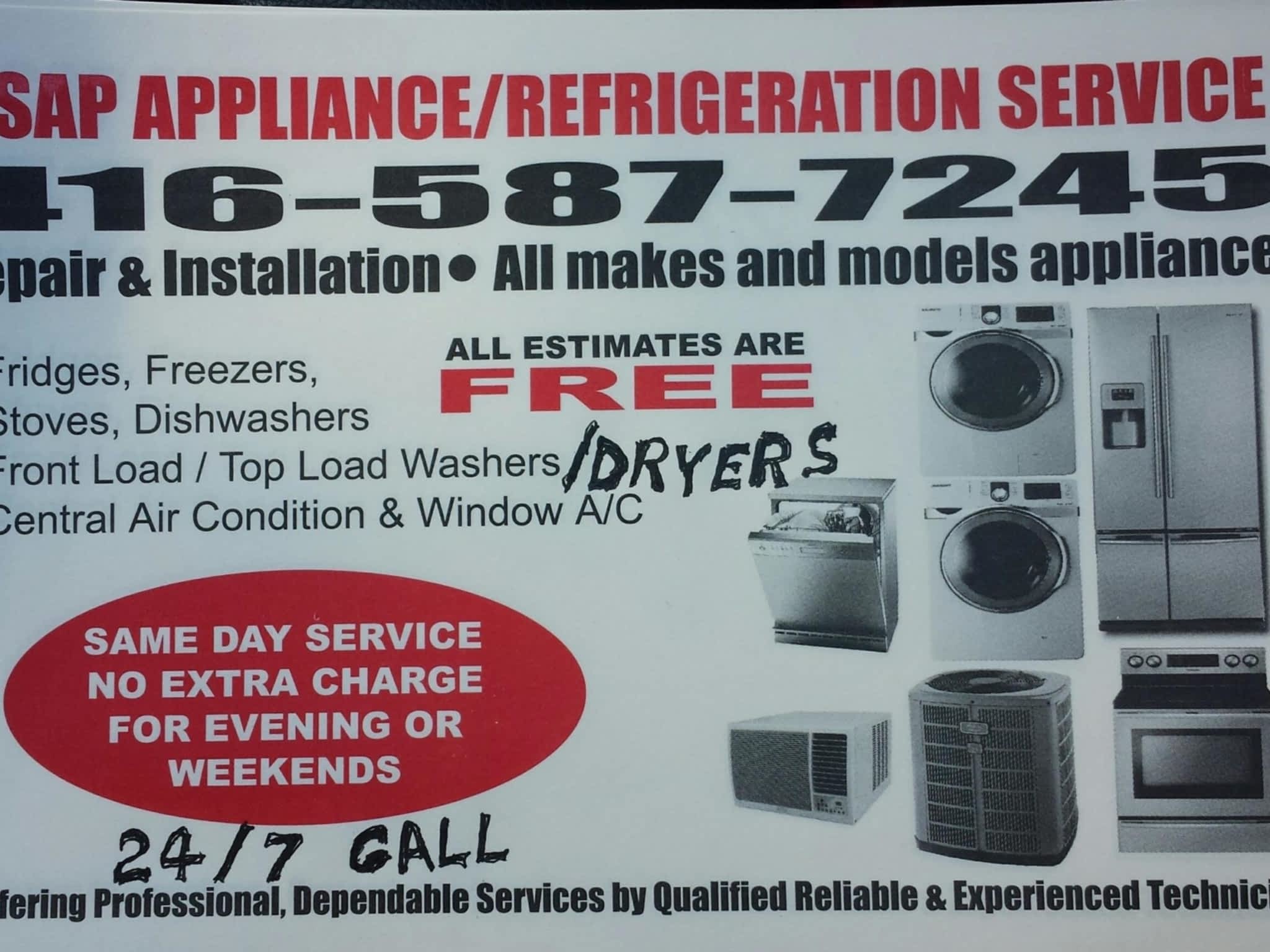 photo ASAP Appliance/Refrigeration Service