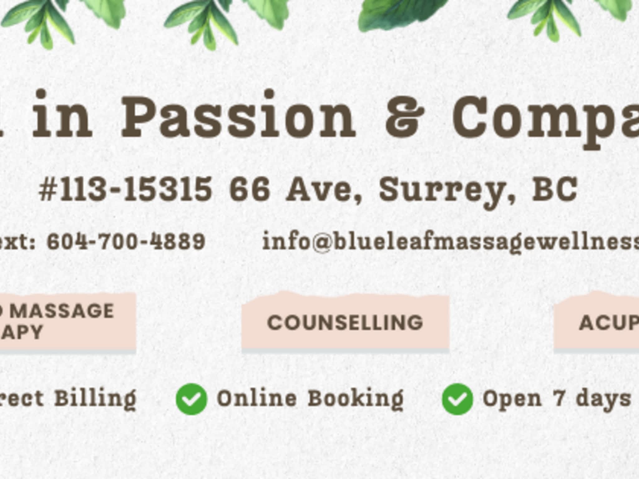 photo Blue Leaf Massage Therapy & Wellness Clinic