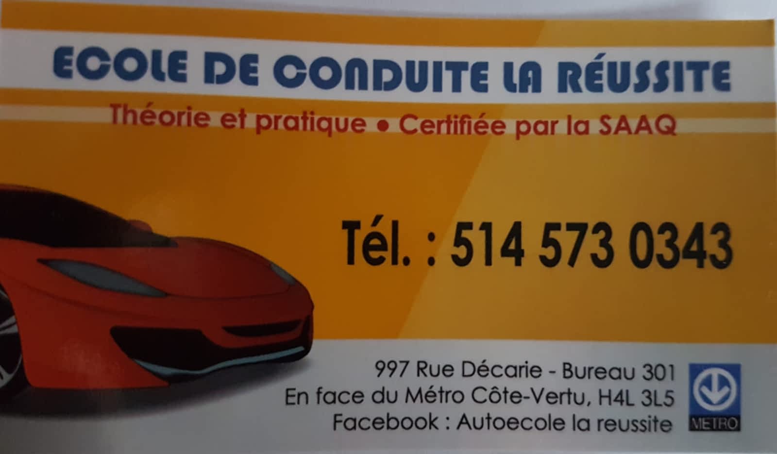 auto reussite saaq