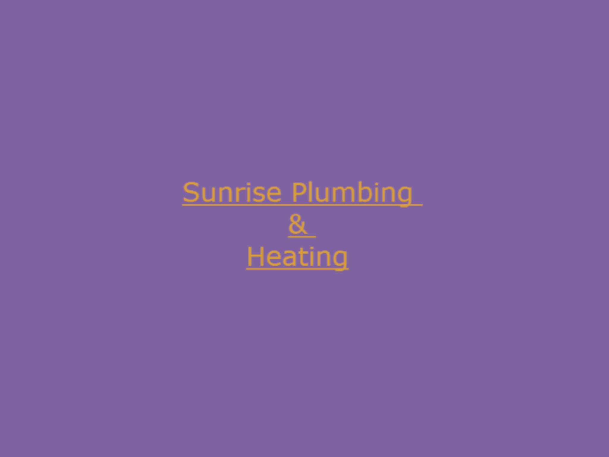 photo Sunrise Plumbing and Heating