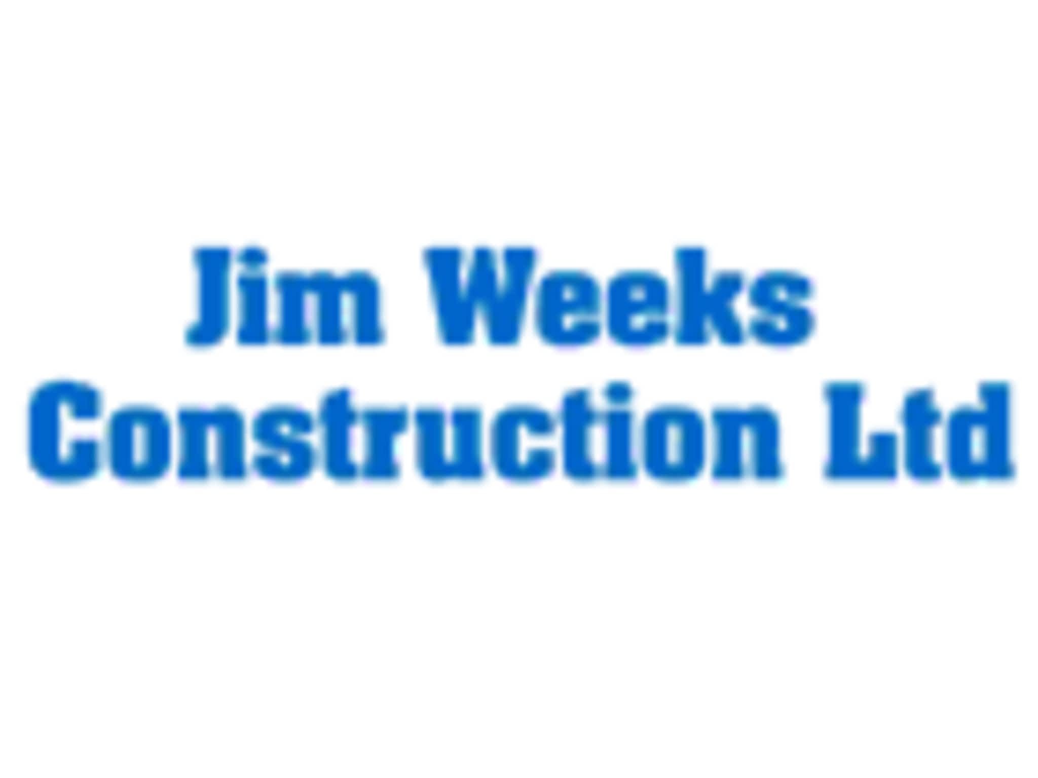 photo Jim Weeks Construction Ltd