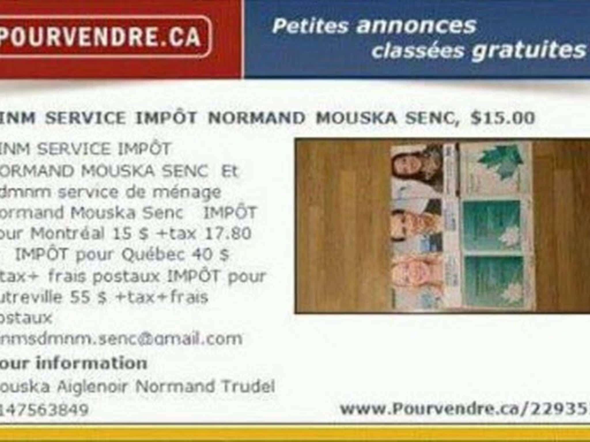 photo Service Impôt Normand Mouska Senc