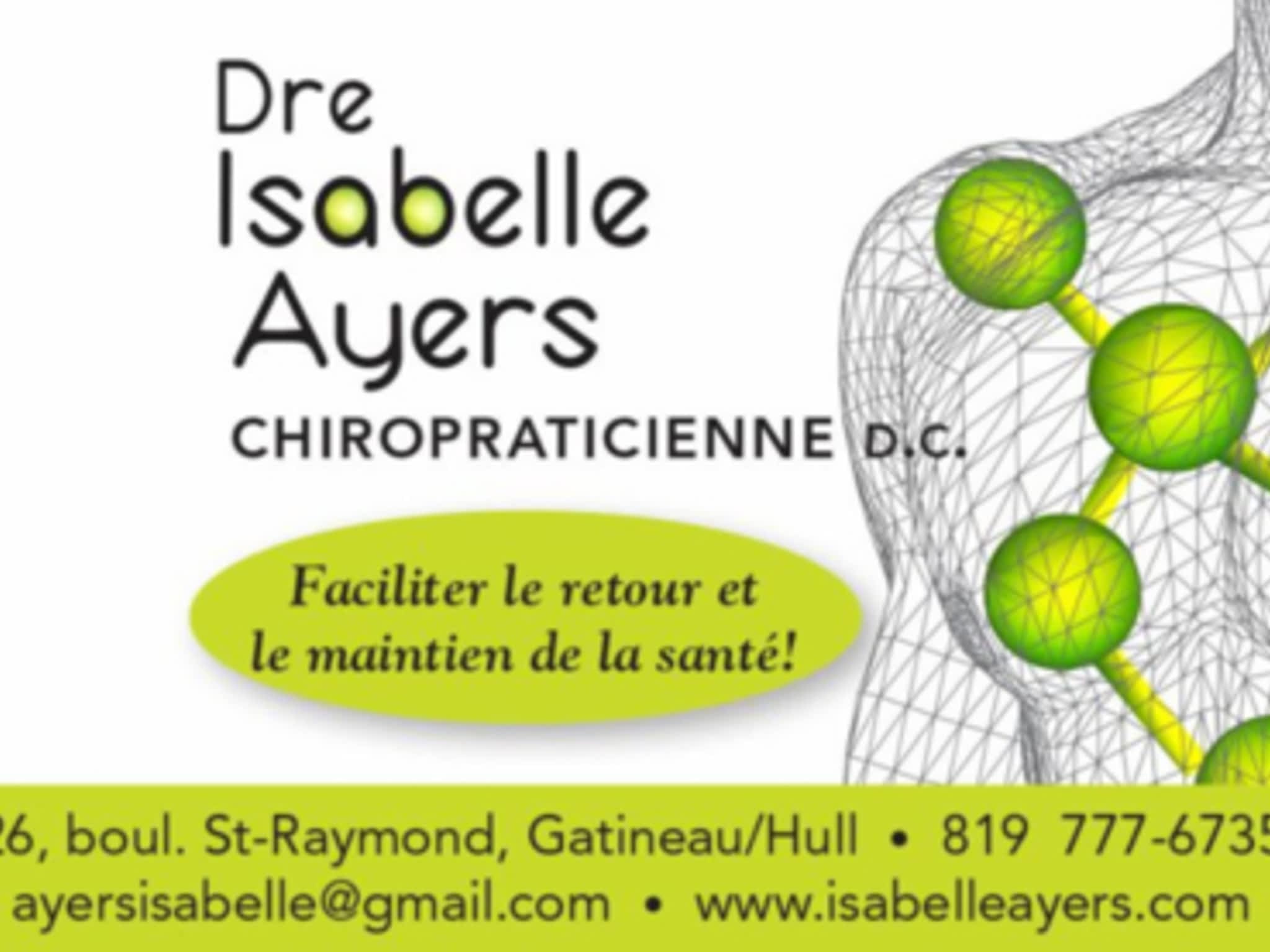 photo Dre Isabelle Ayers Chiropraticienne D.C.