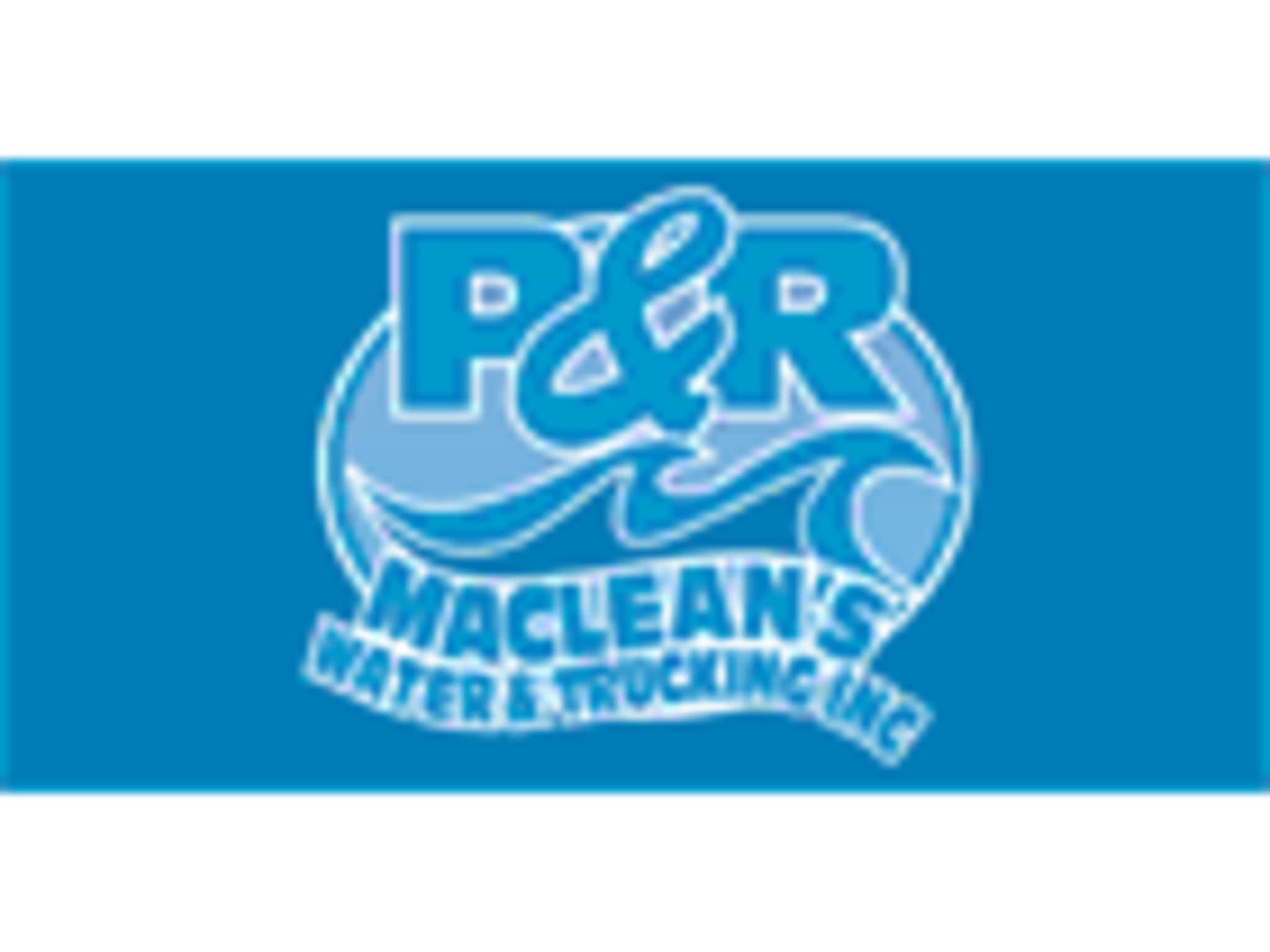 photo P&R MacLean's Water&Trucking Inc