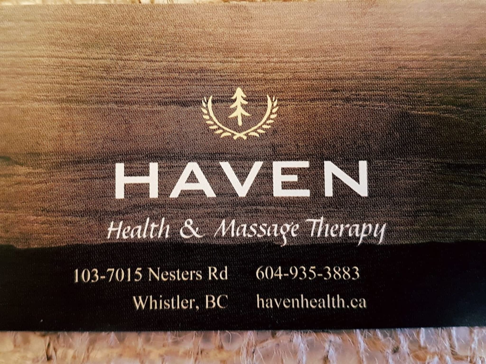photo HAVEN Health and Massage Therapy