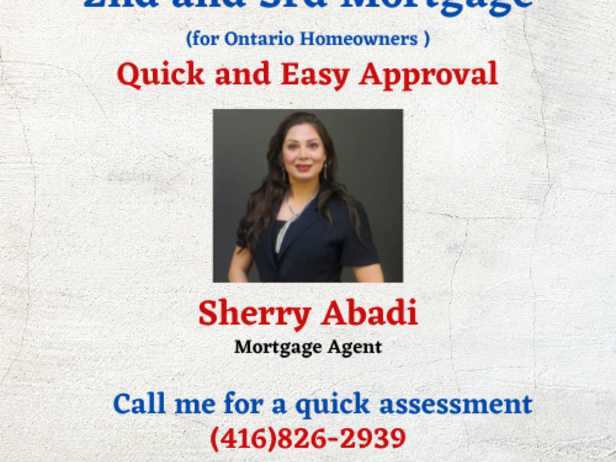 photo Sherry Abadi (Shahrzad Hosseinabadi) Loan for Ontario Homeowners