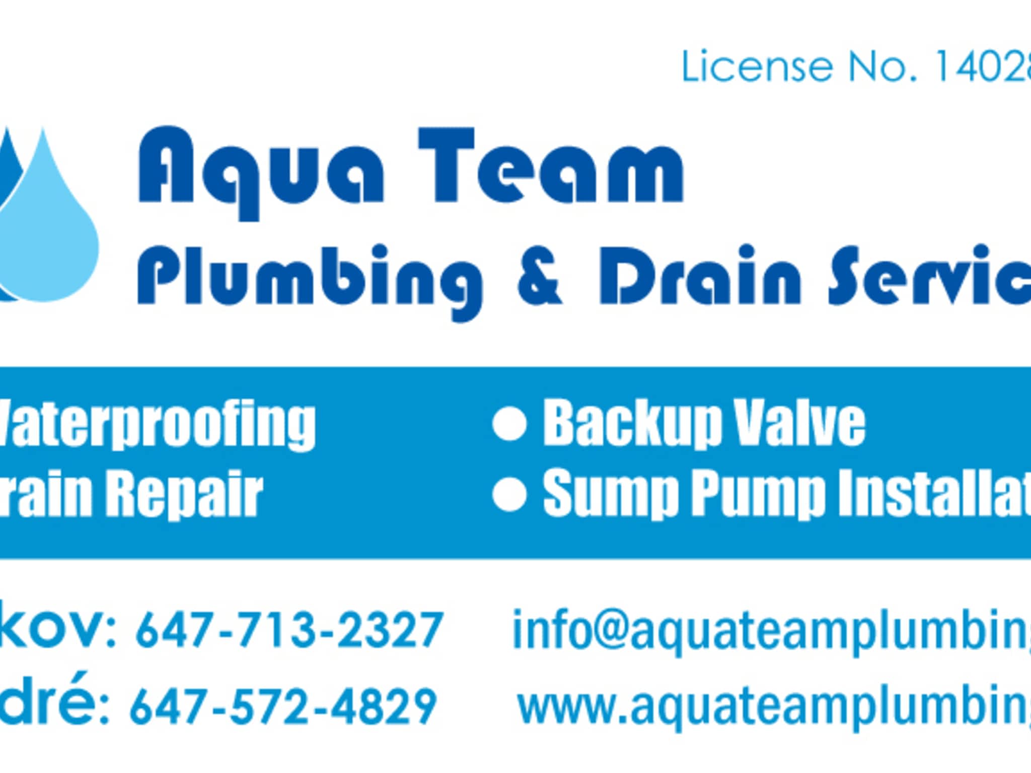 photo Aqua Team Drain & Plumbing