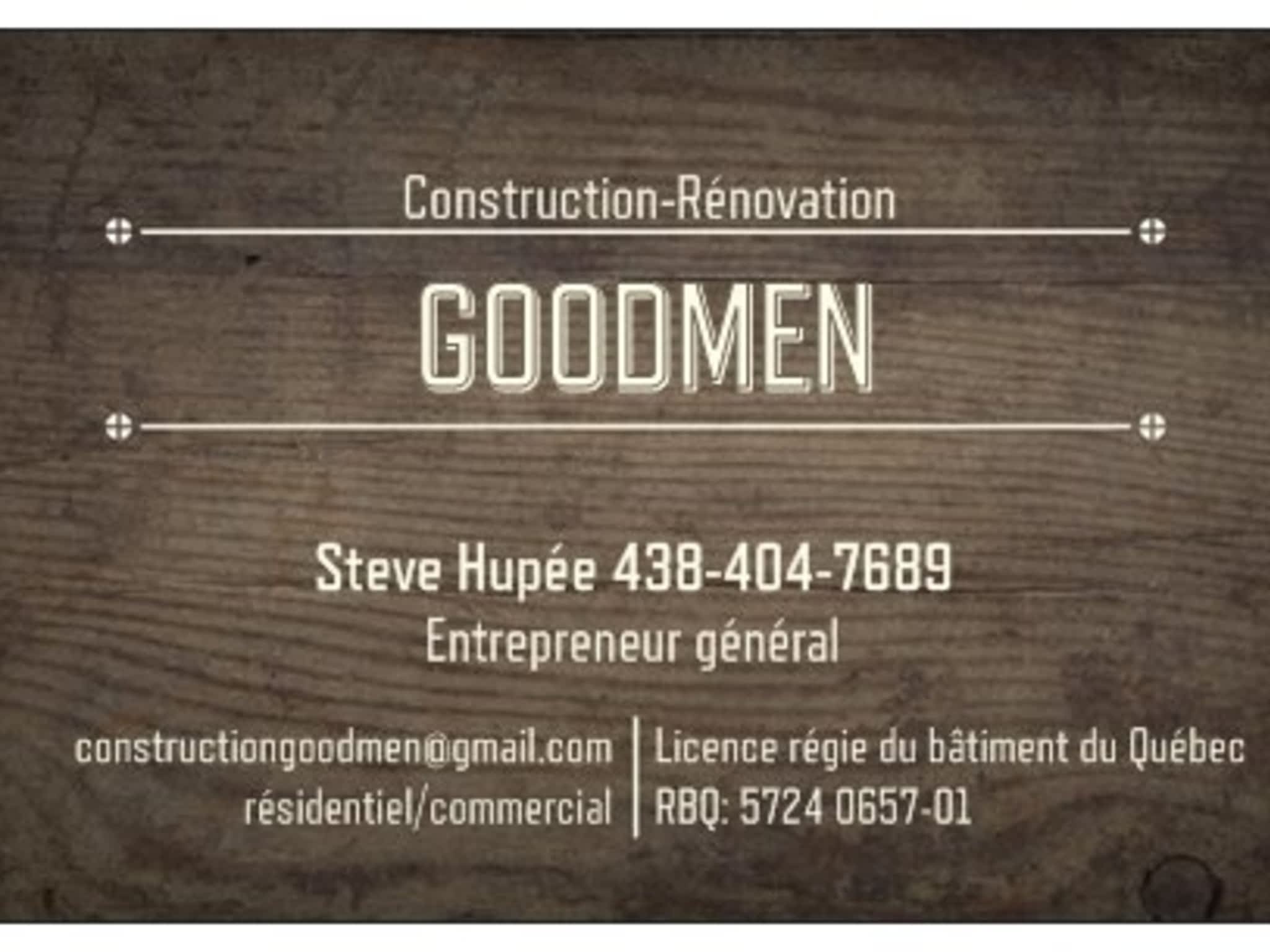 photo Construction Rénovation Goodmen Inc