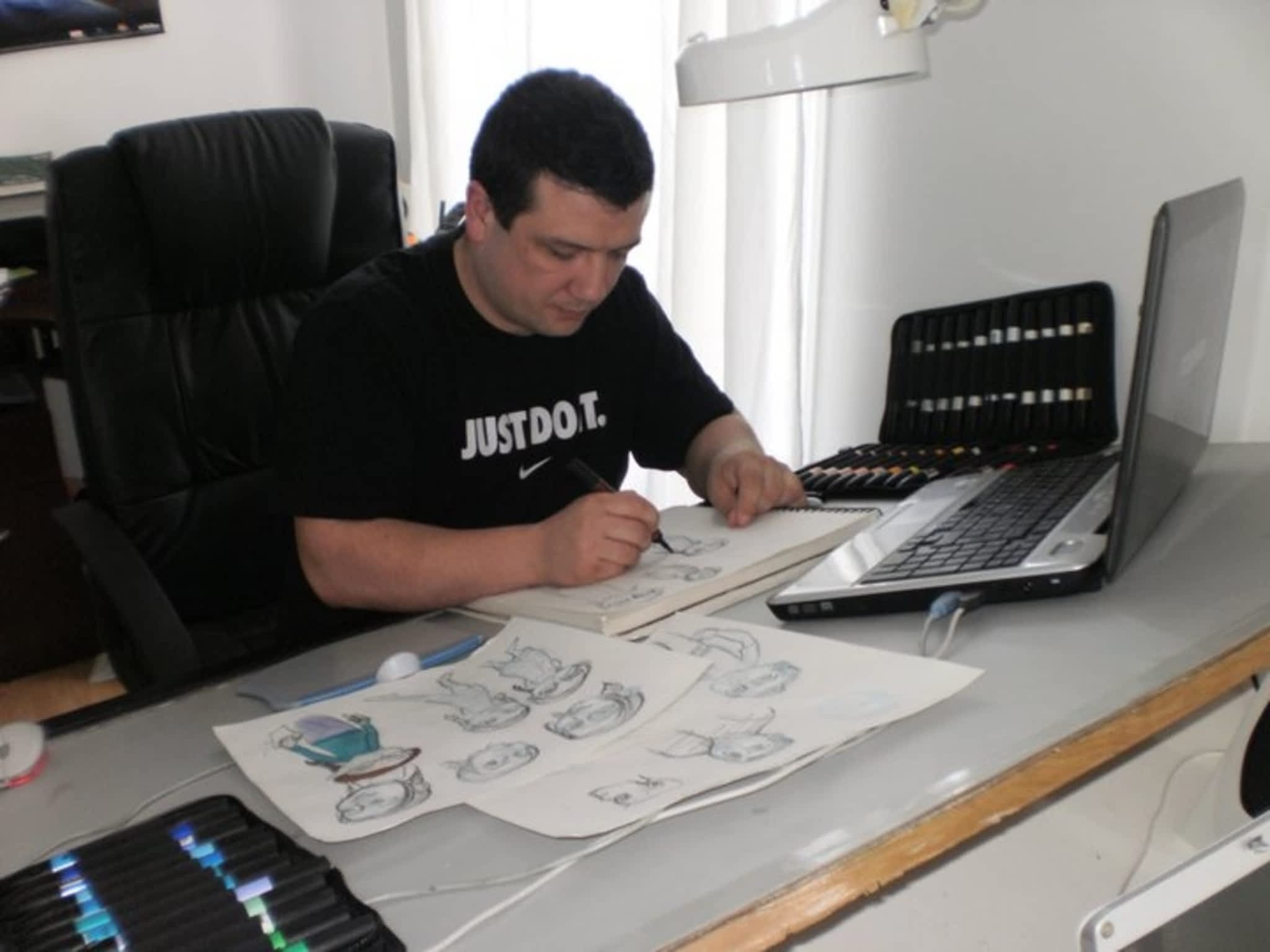 photo Cours de bande dessinée et Caricature - Avec Mario Lessard ''Marulee'' - Fondateur de Dilth Comics