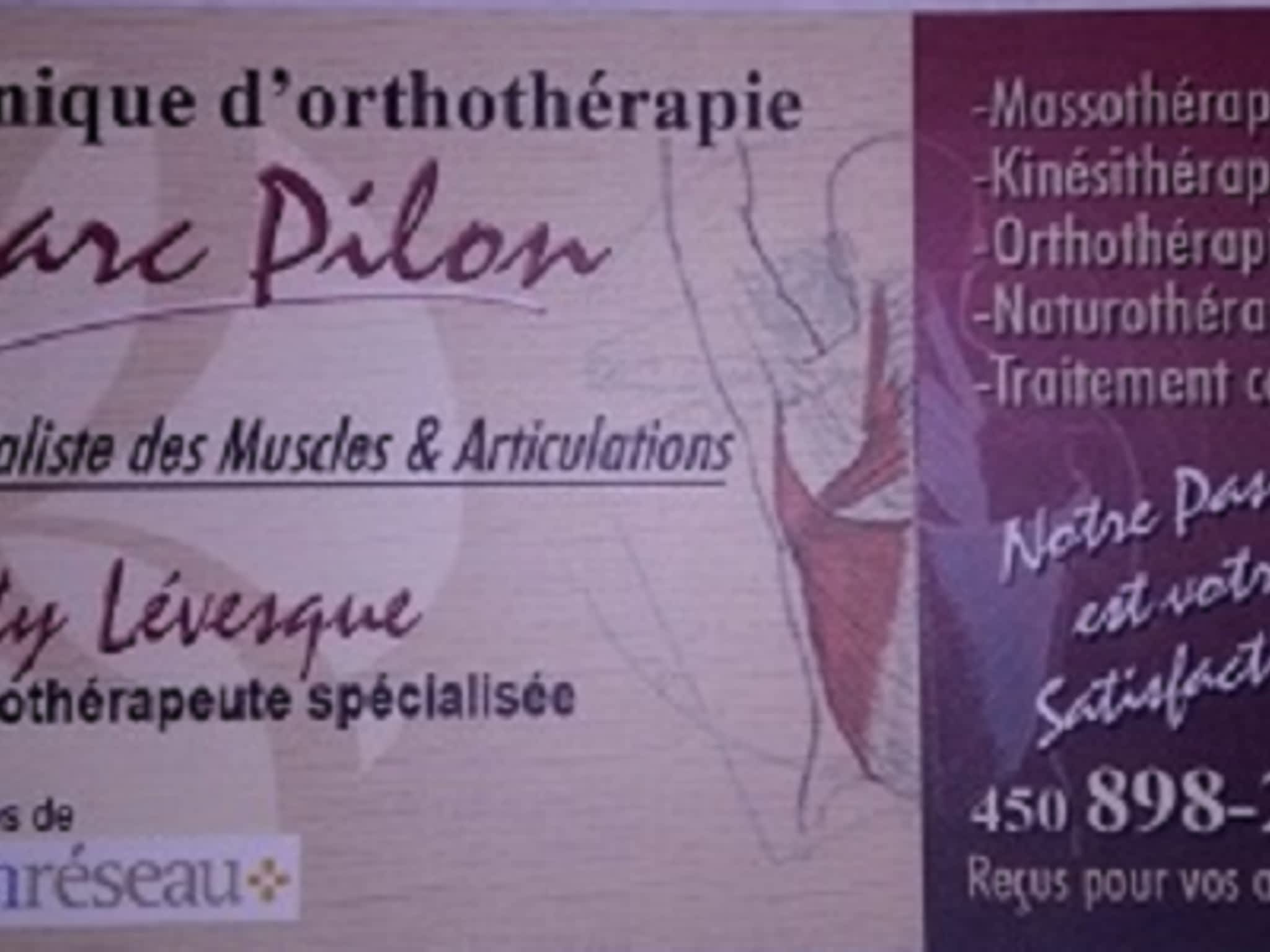 photo Clinique de Massothérapie et d'Orthothérapie Marc Pilon et Katy Lévesque